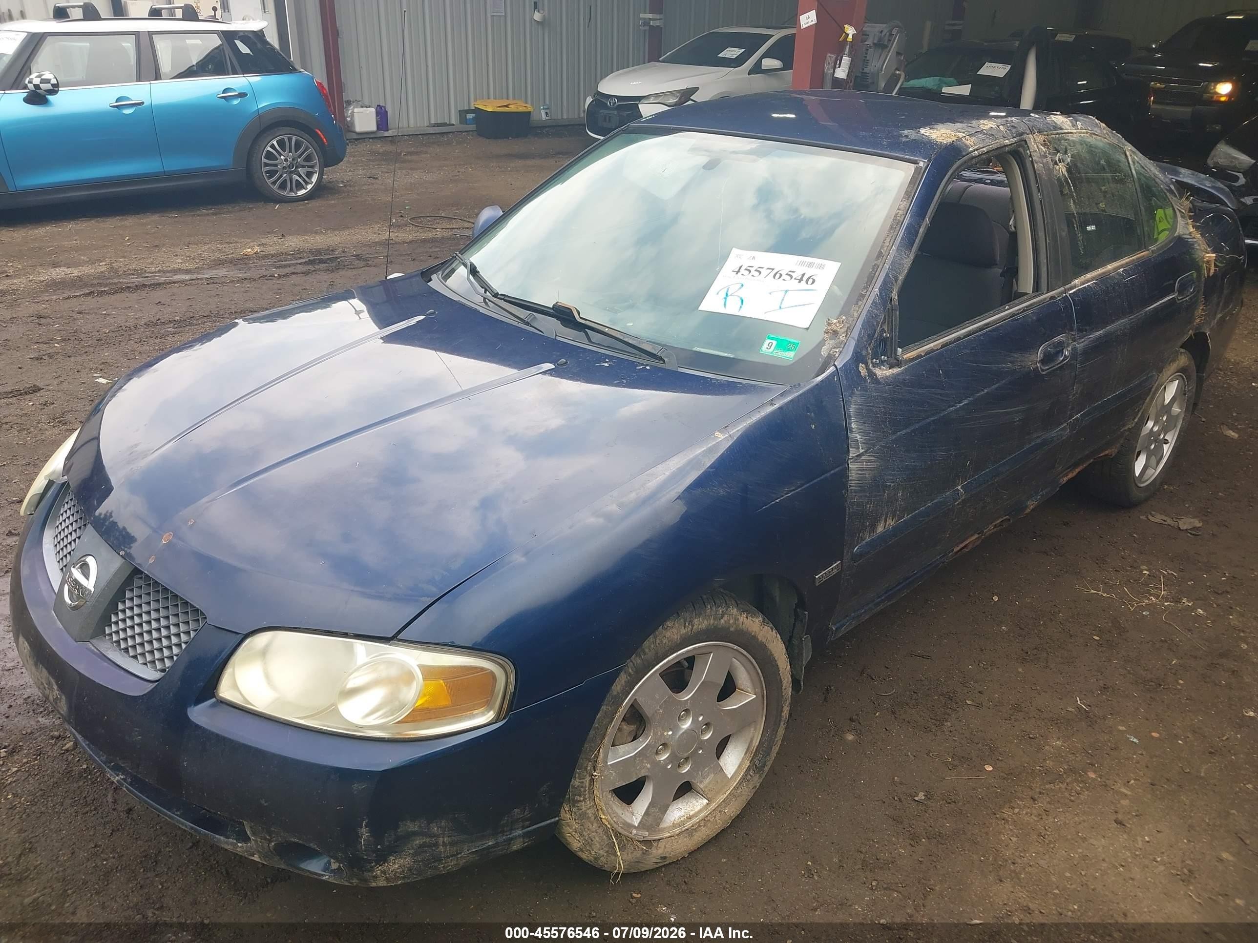 2006 Nissan Sentra 1.8s Blue vin: 3N1CB51D06L543367