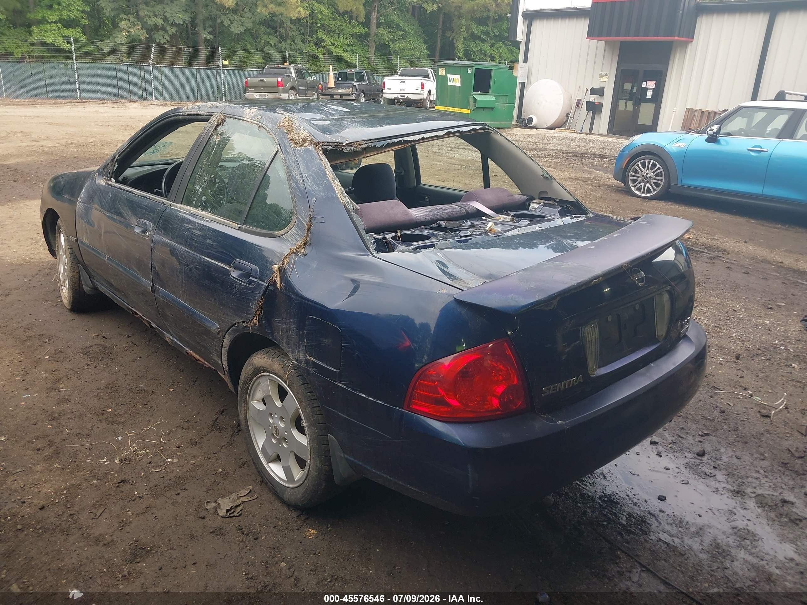 2006 Nissan Sentra 1.8s Blue vin: 3N1CB51D06L543367