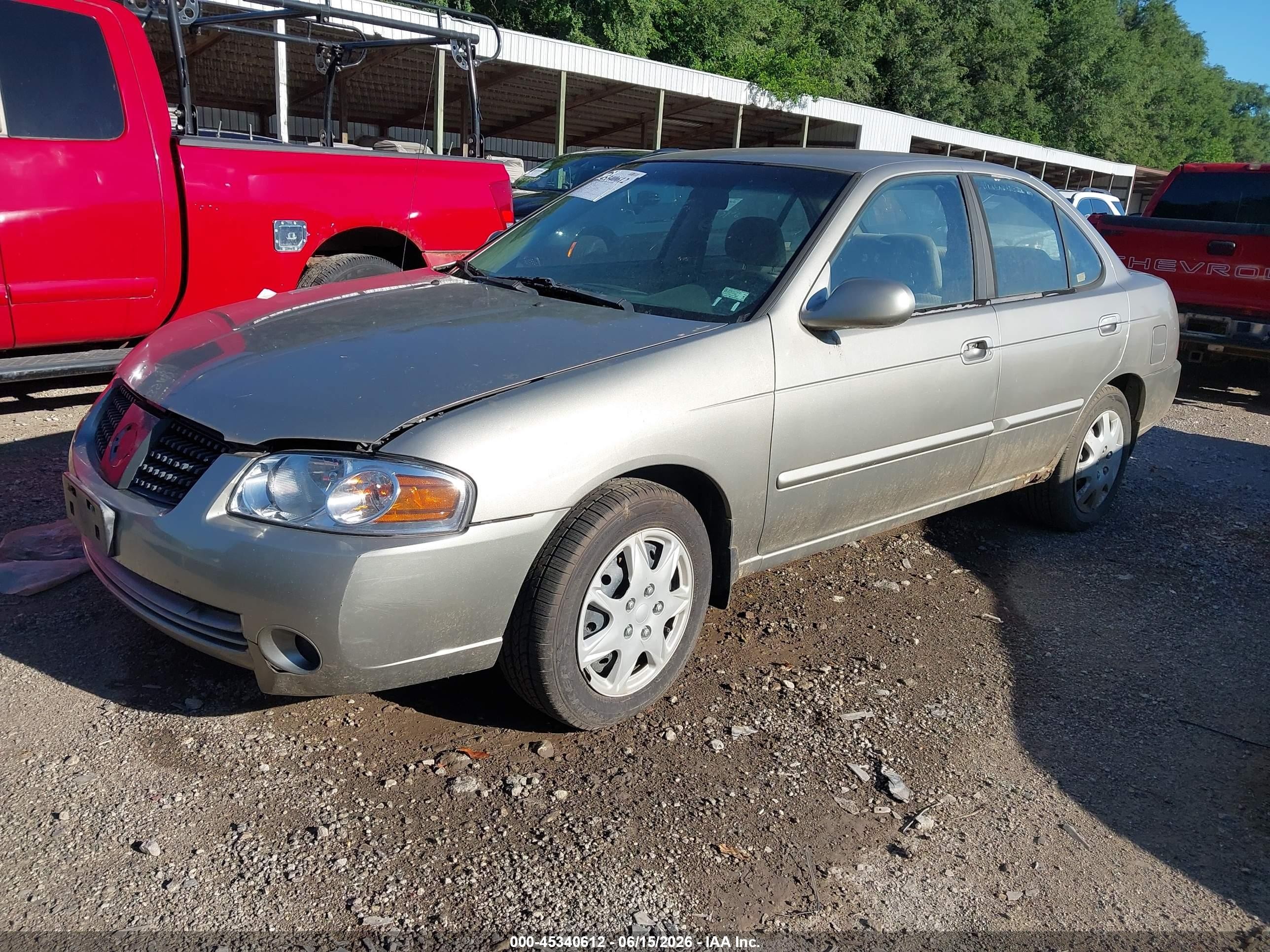 2006 Nissan Sentra 1.8s Silver vin: 3N1CB51D06L579060