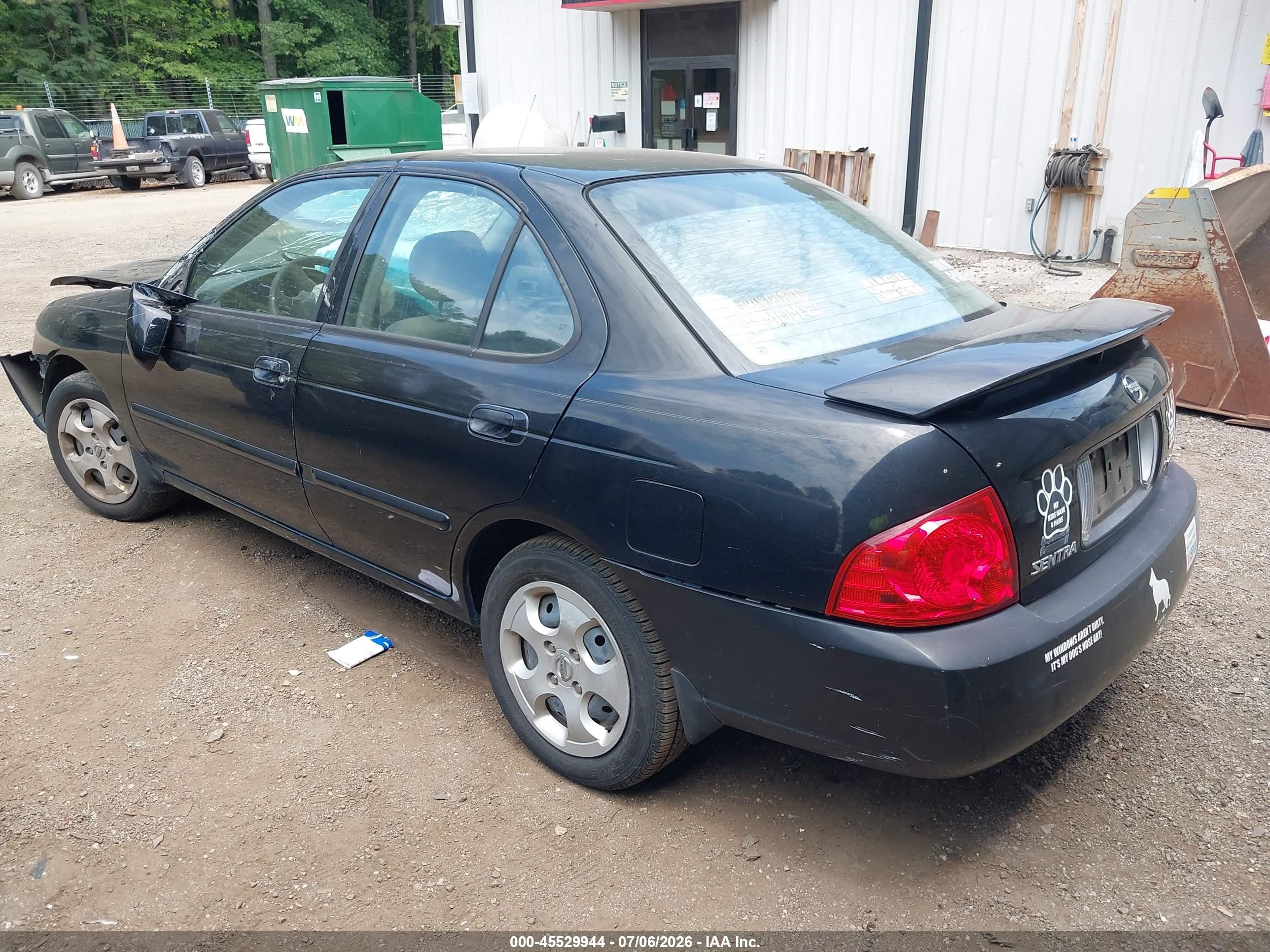 2006 Nissan Sentra 1.8s Черный vin: 3N1CB51D06L601350