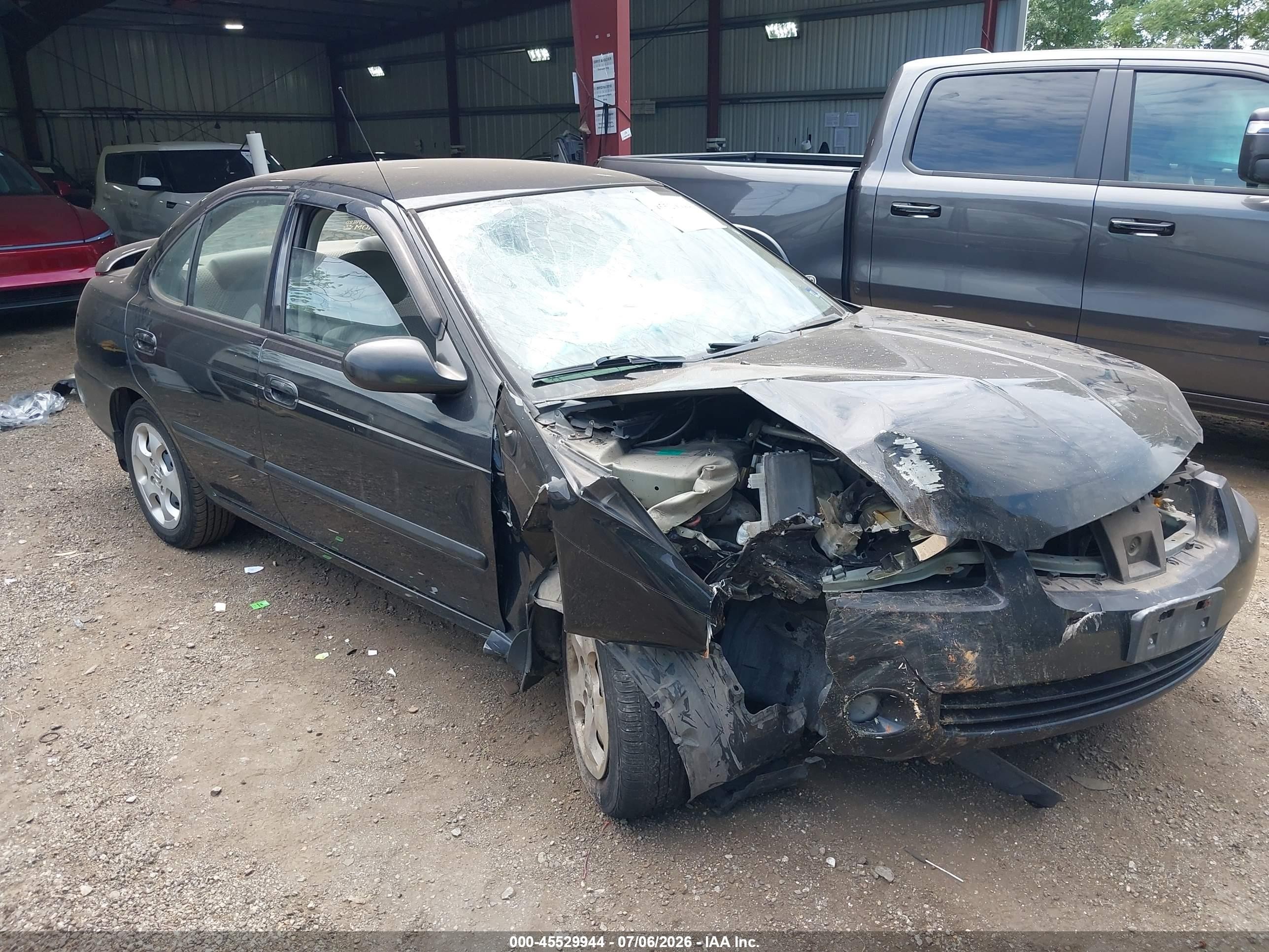 2006 Nissan Sentra 1.8s Черный vin: 3N1CB51D06L601350
