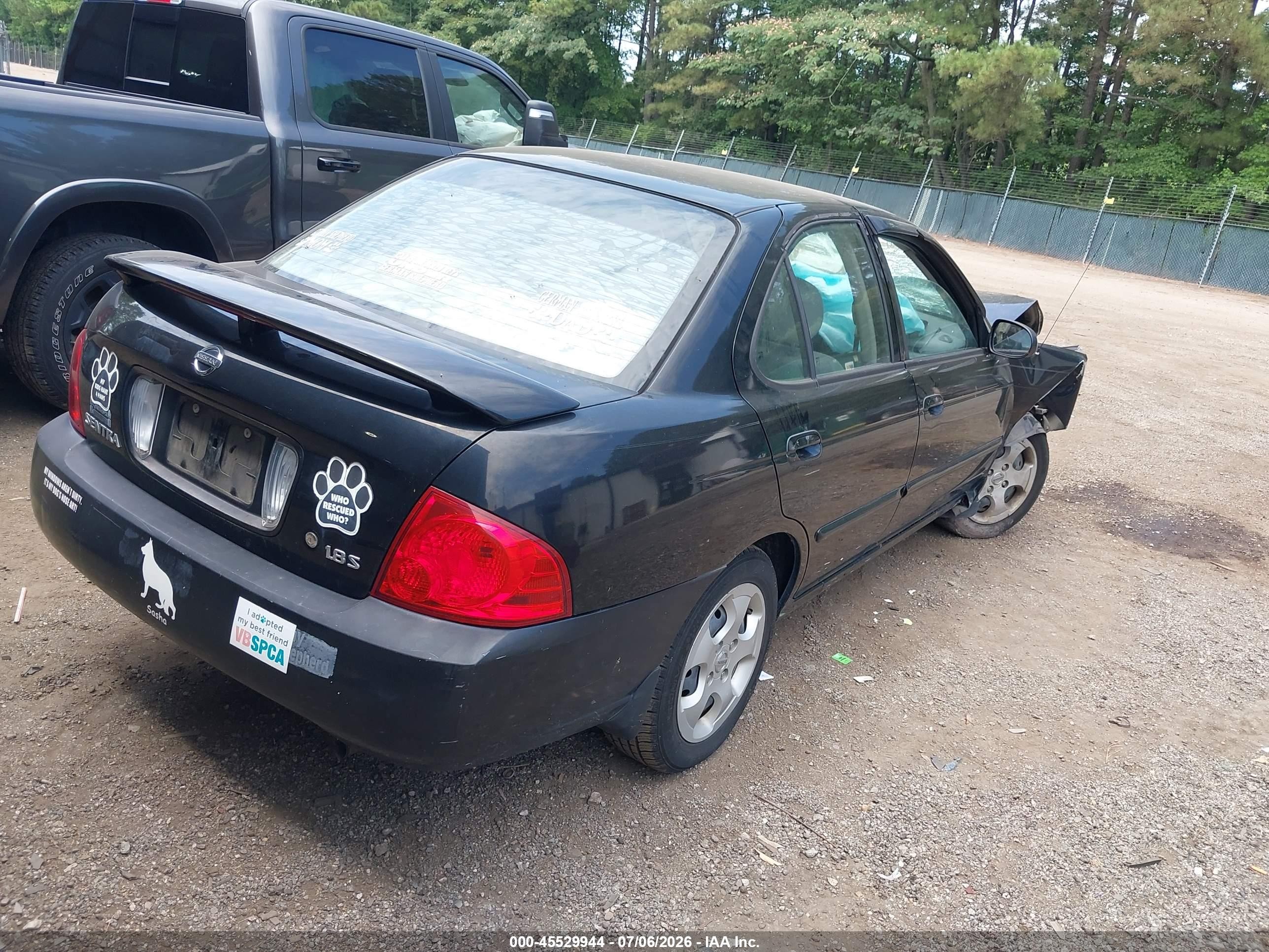 2006 Nissan Sentra 1.8s Черный vin: 3N1CB51D06L601350