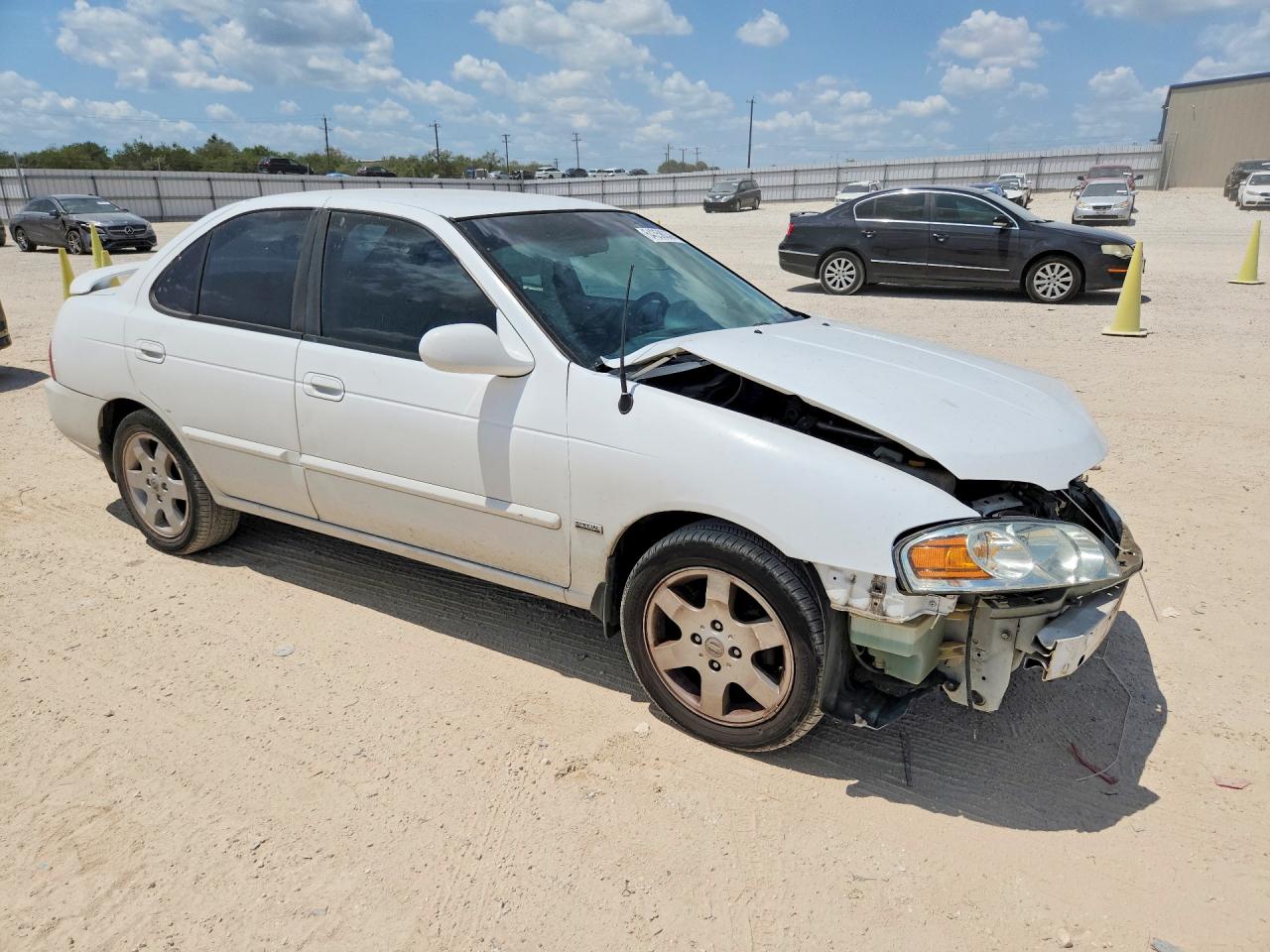 2006 Nissan Sentra 1.8 White vin: 3N1CB51D06L602837
