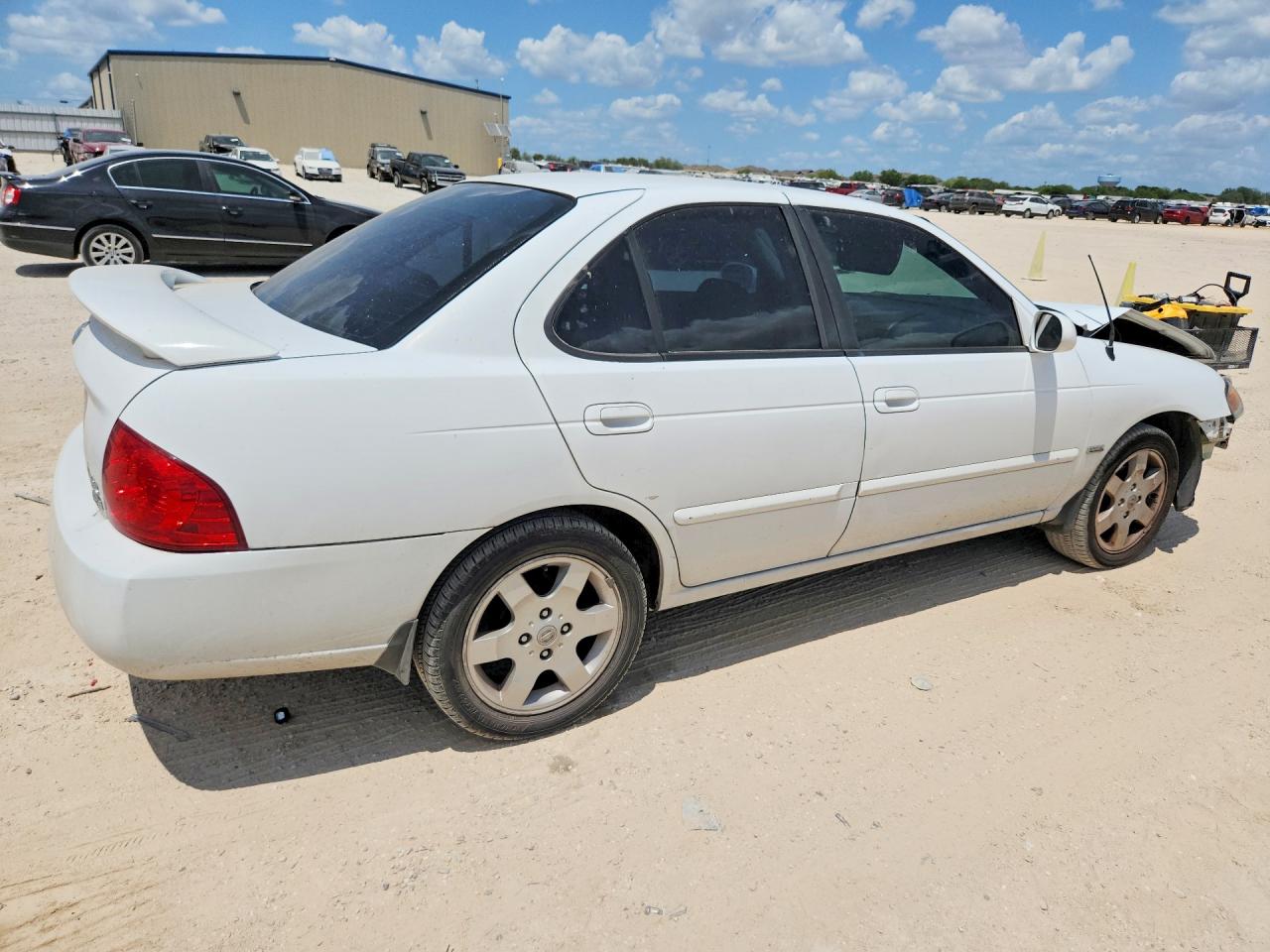 2006 Nissan Sentra 1.8 White vin: 3N1CB51D06L602837