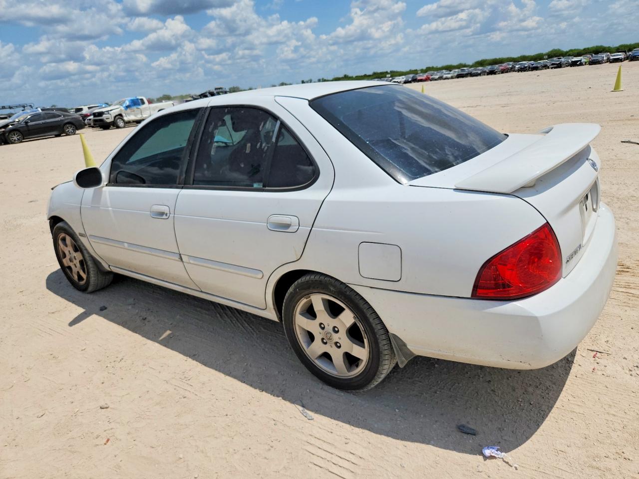 2006 Nissan Sentra 1.8 White vin: 3N1CB51D06L602837