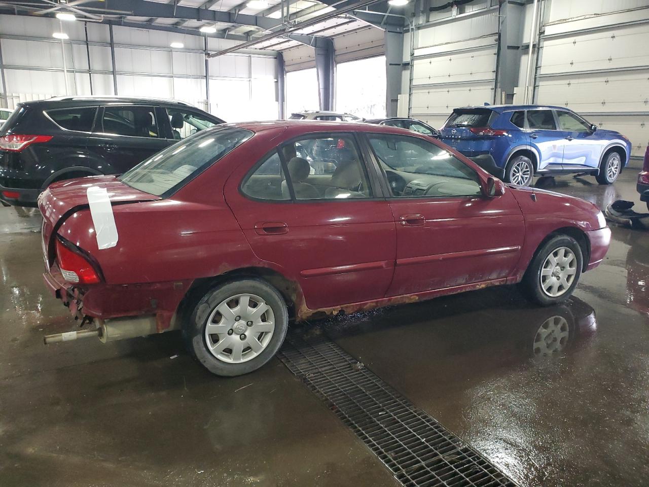 2000 Nissan Sentra Base Красный vin: 3N1CB51D0YL312150