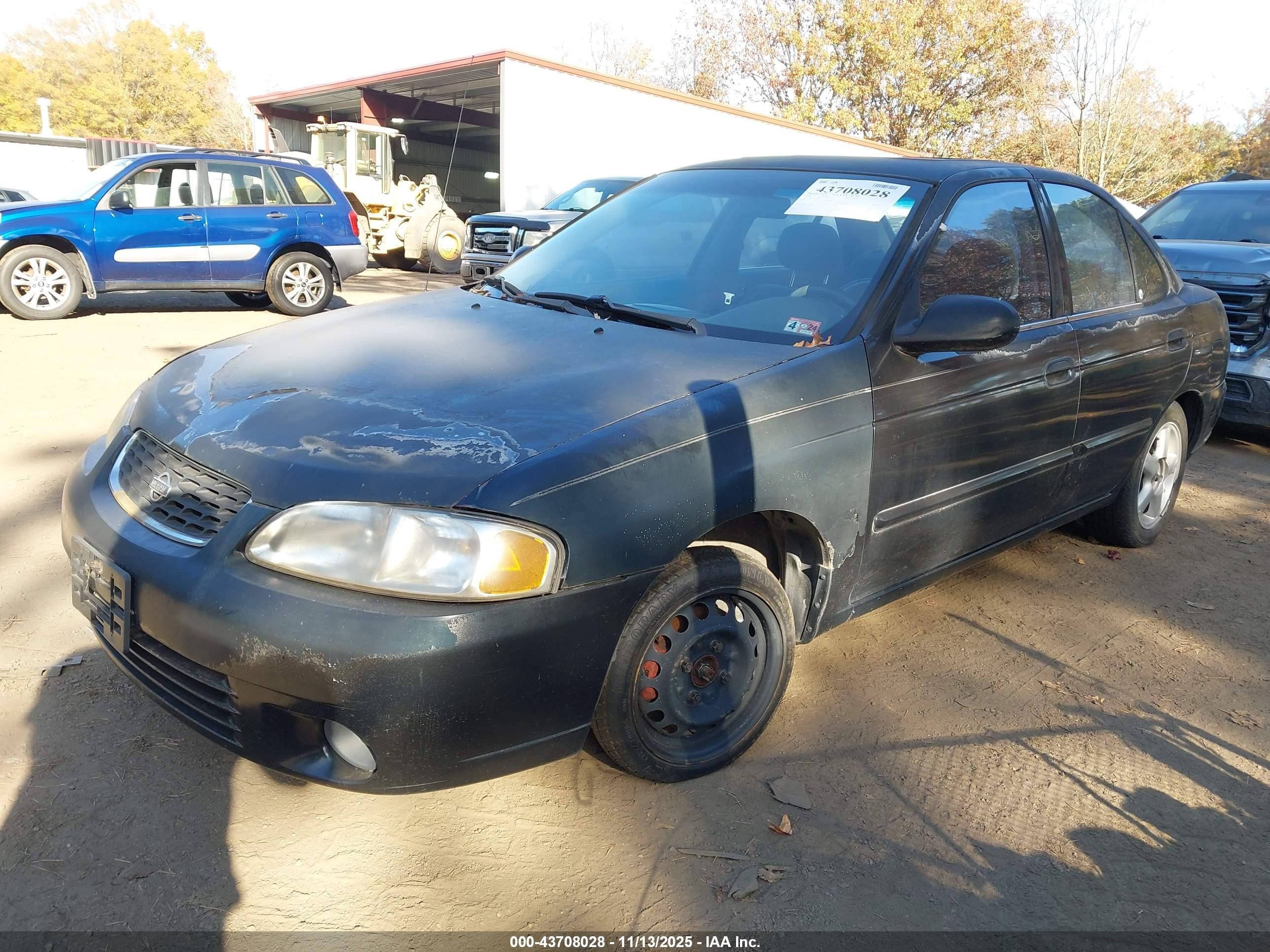 2000 Nissan Sentra Gxe/xe Black vin: 3N1CB51D0YL321513