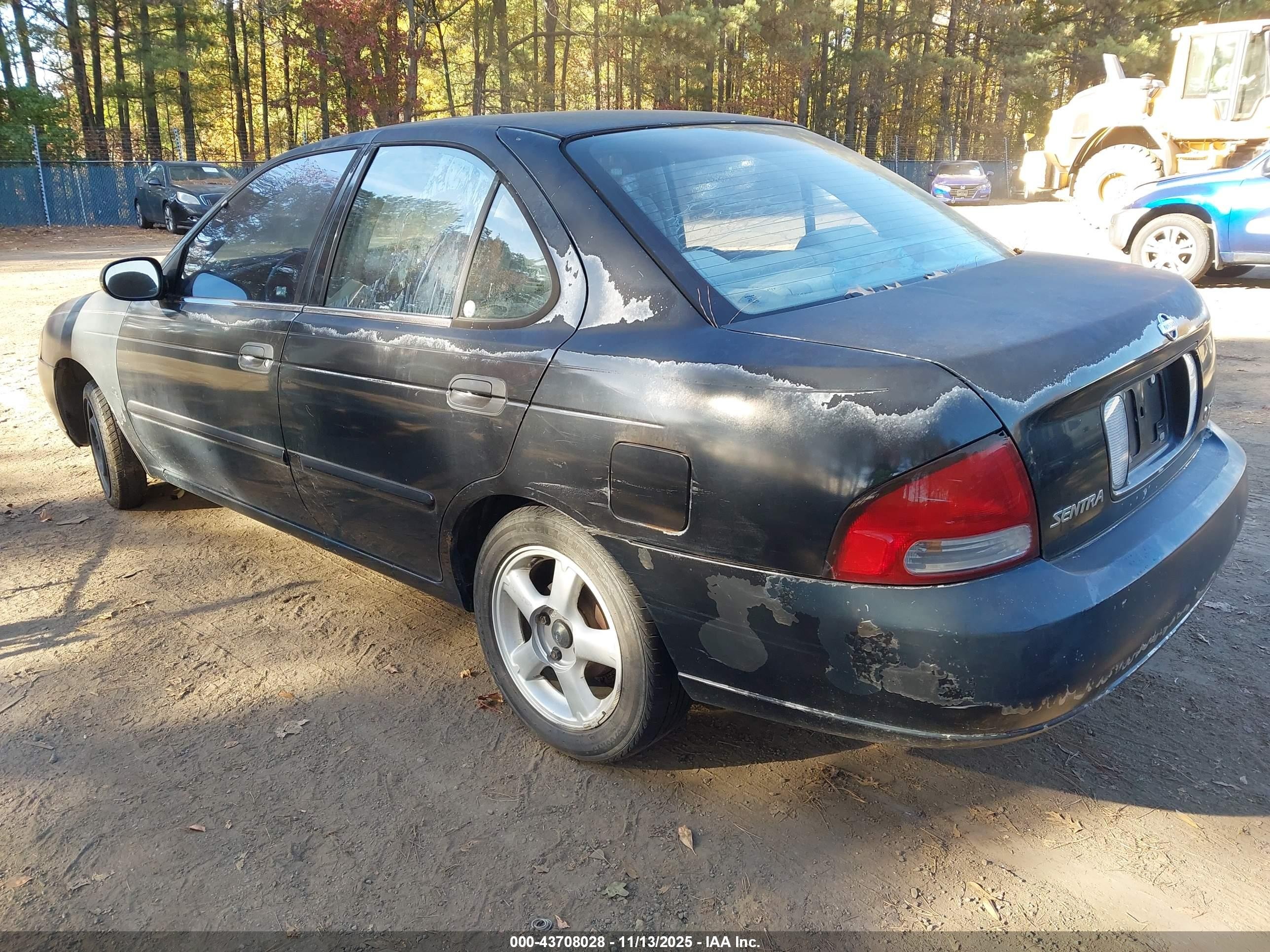 2000 Nissan Sentra Gxe/xe Black vin: 3N1CB51D0YL321513