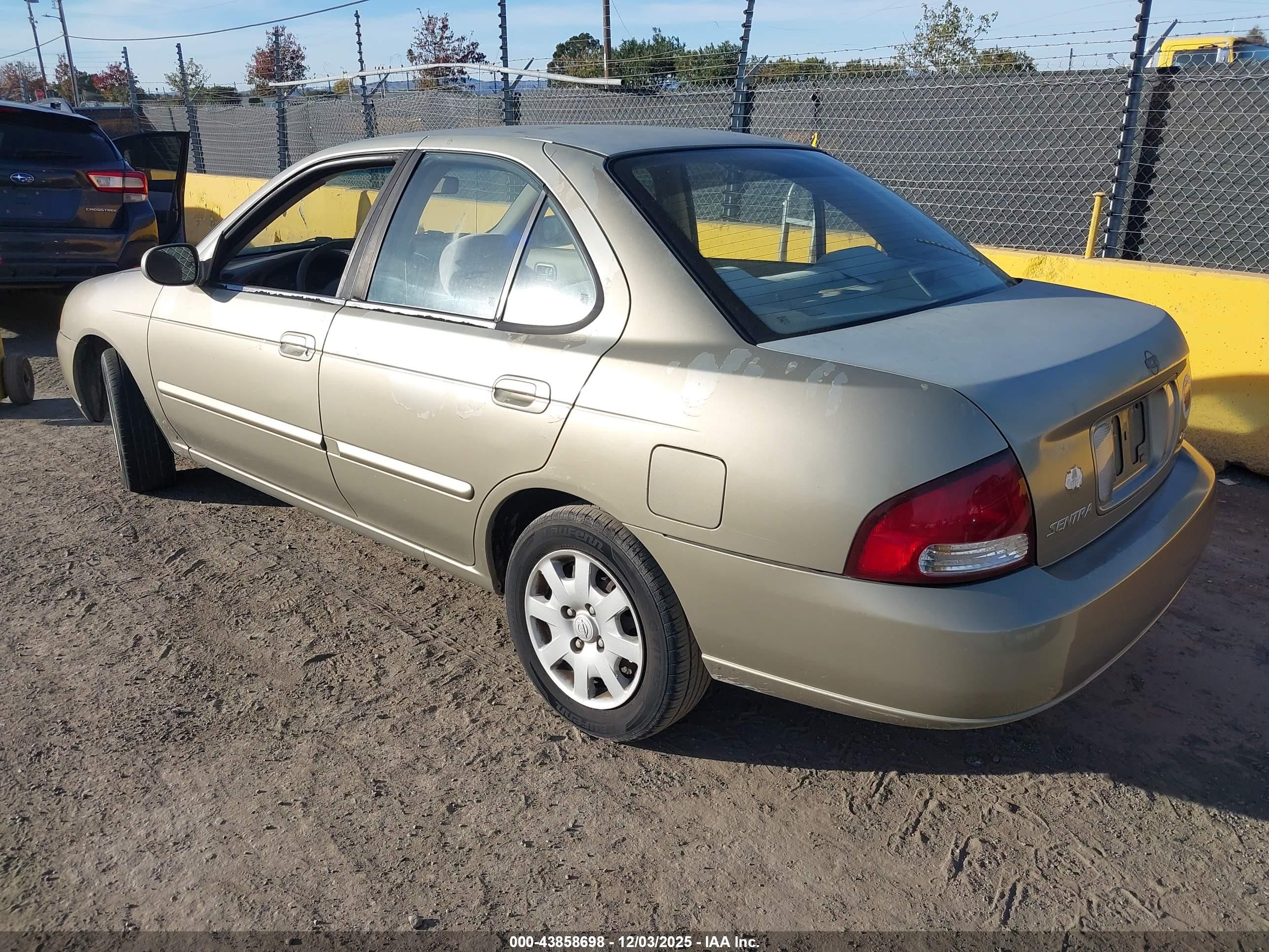 2001 Nissan Sentra Gxe Gold vin: 3N1CB51D11L420430
