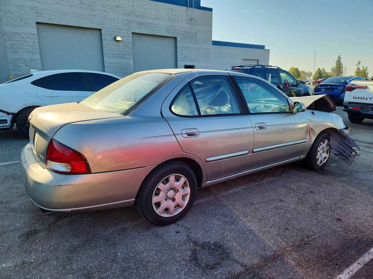 2001 Nissan Sentra Xe Silver vin: 3N1CB51D11L436708