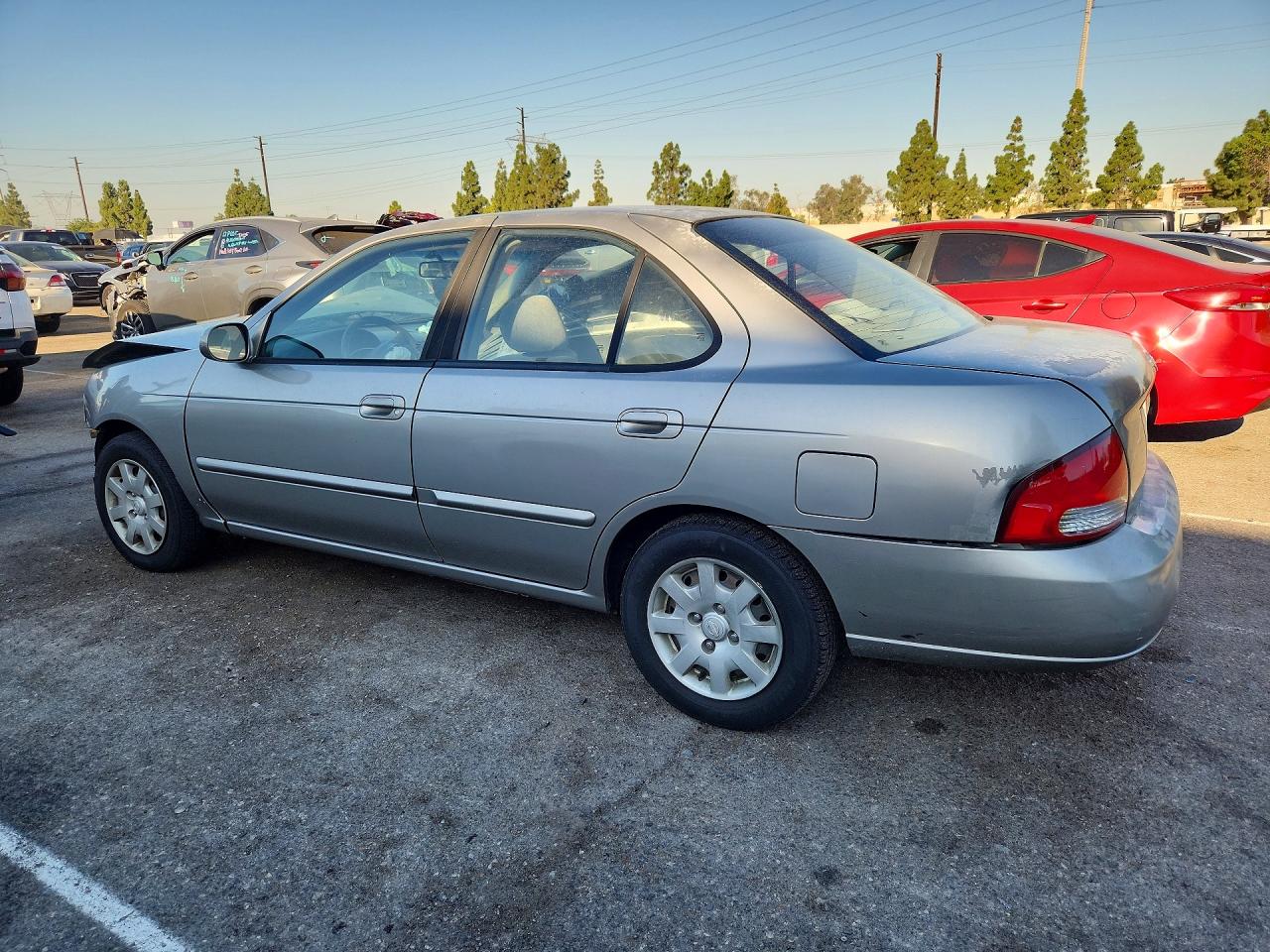 2001 Nissan Sentra Xe Silver vin: 3N1CB51D11L436708
