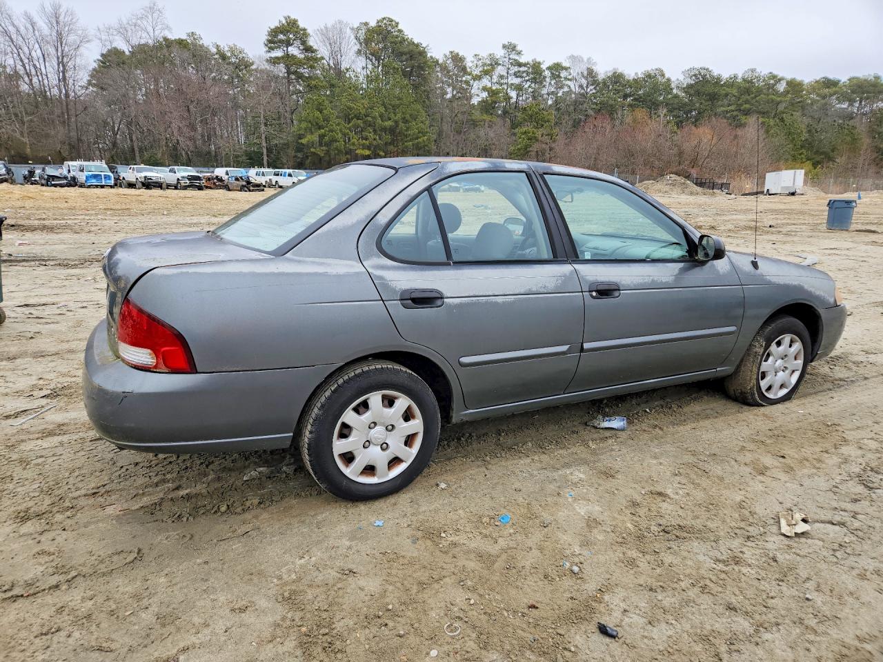 2001 Nissan Sentra Xe Gray vin: 3N1CB51D11L454920