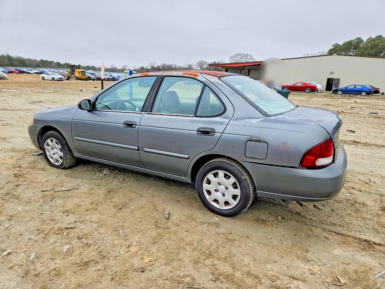 2001 Nissan Sentra Xe Gray vin: 3N1CB51D11L454920