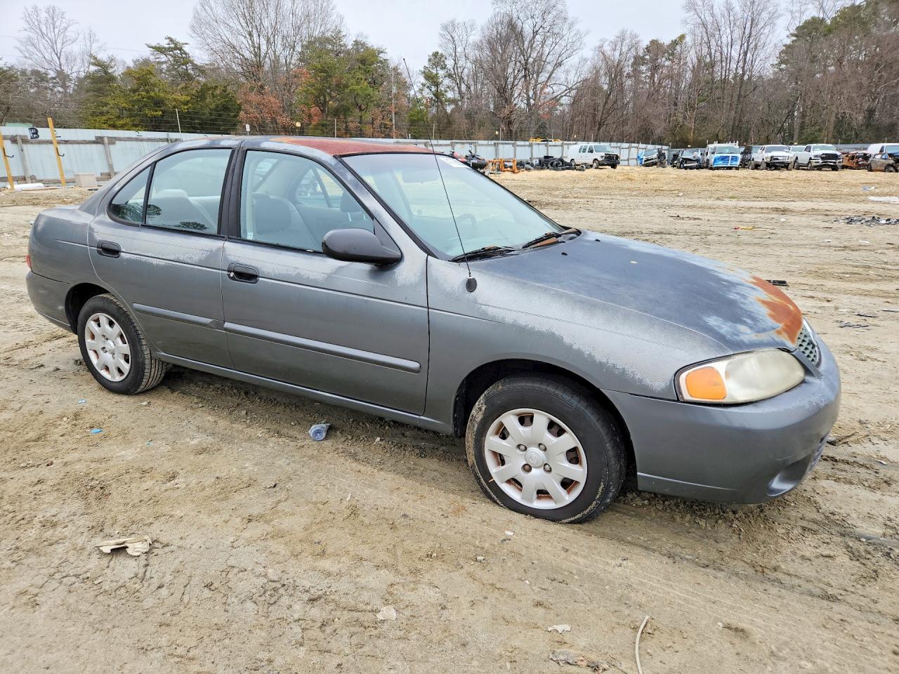 2001 Nissan Sentra Xe Gray vin: 3N1CB51D11L454920