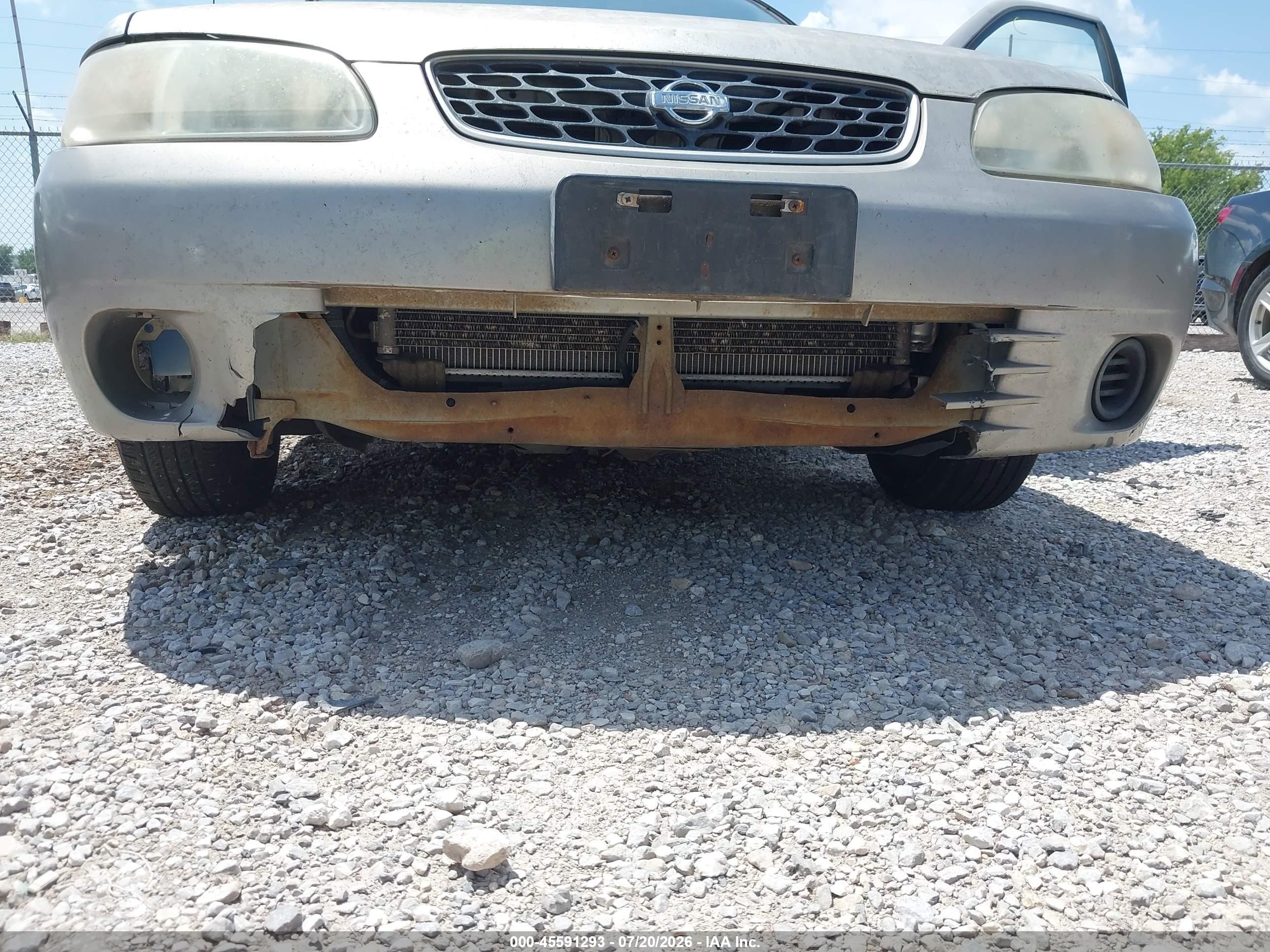 2002 Nissan Sentra Xe Beige vin: 3N1CB51D12L610083