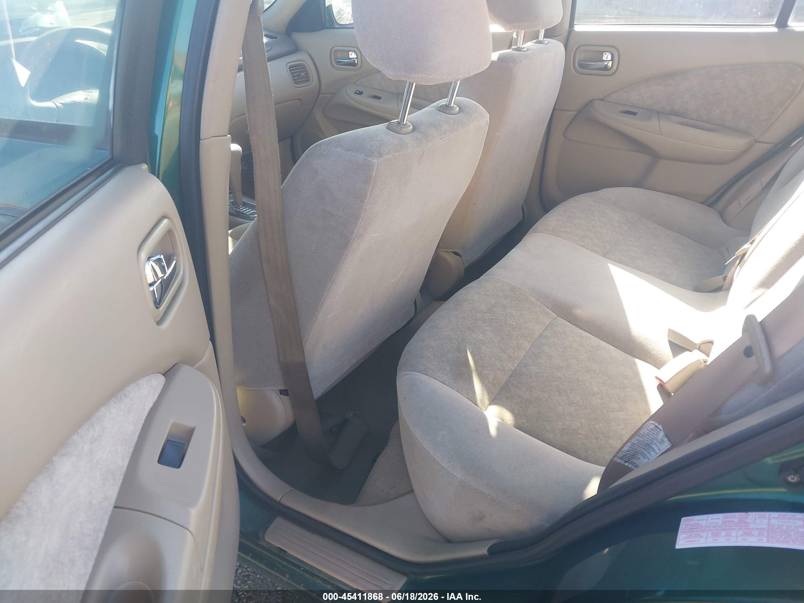 2002 Nissan Sentra Gxe Green vin: 3N1CB51D12L622802