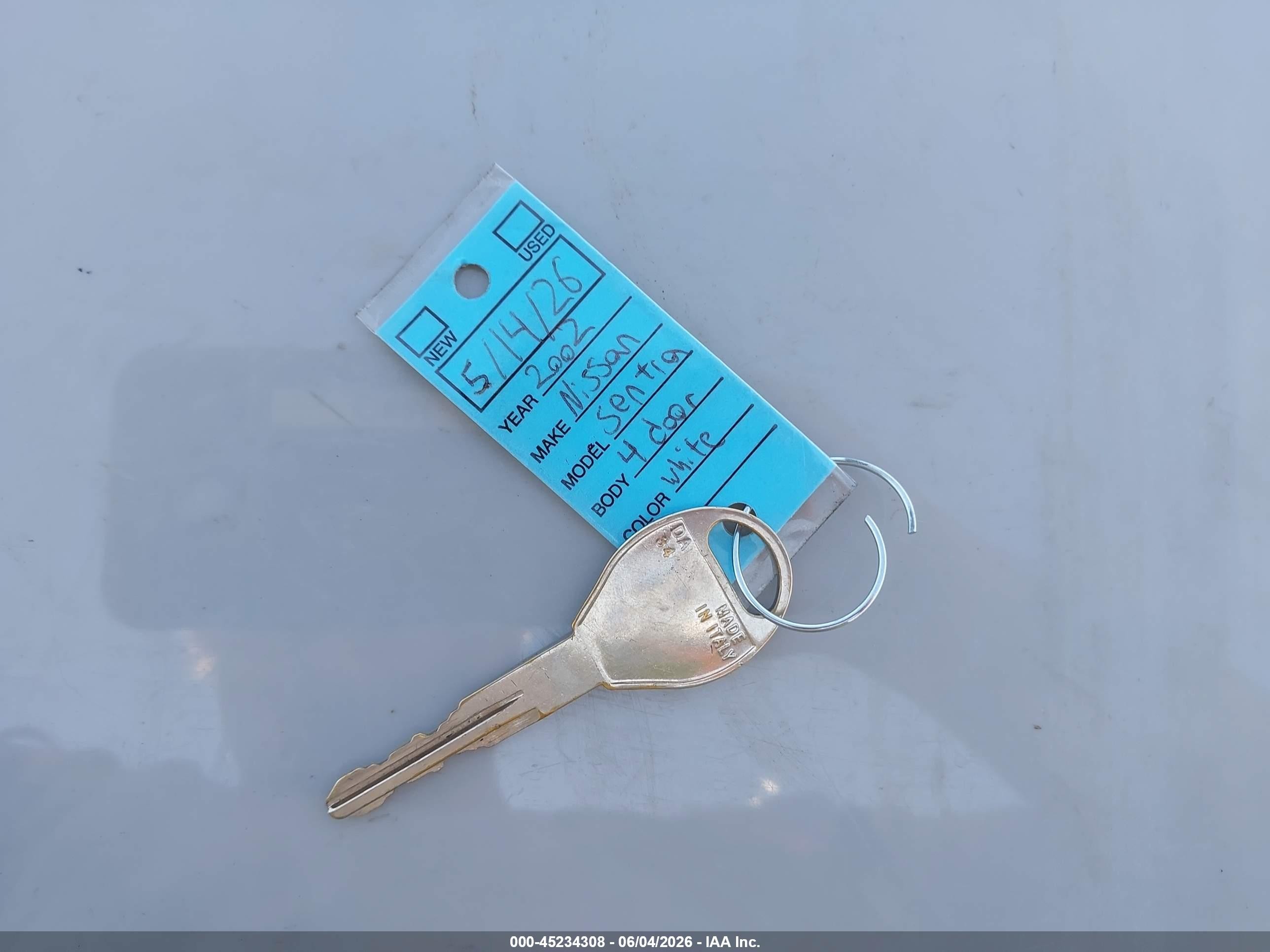 2002 Nissan Sentra Gxe White vin: 3N1CB51D12L635291