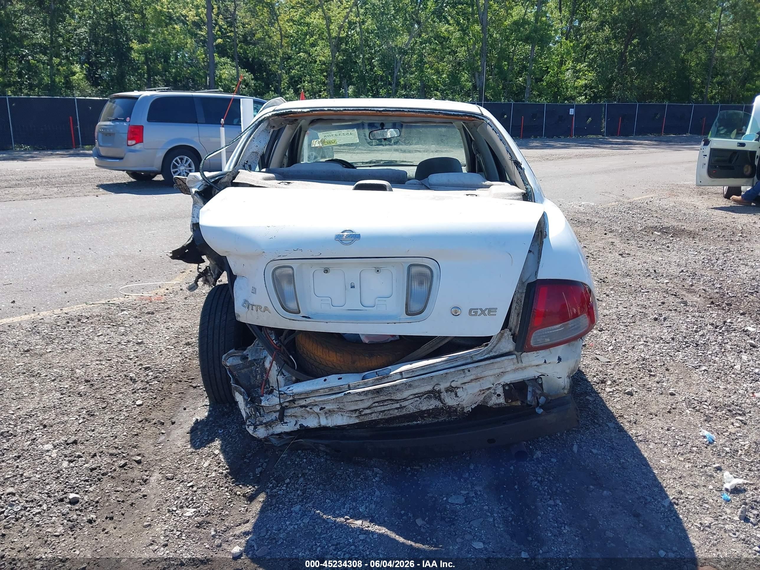 2002 Nissan Sentra Gxe White vin: 3N1CB51D12L635291