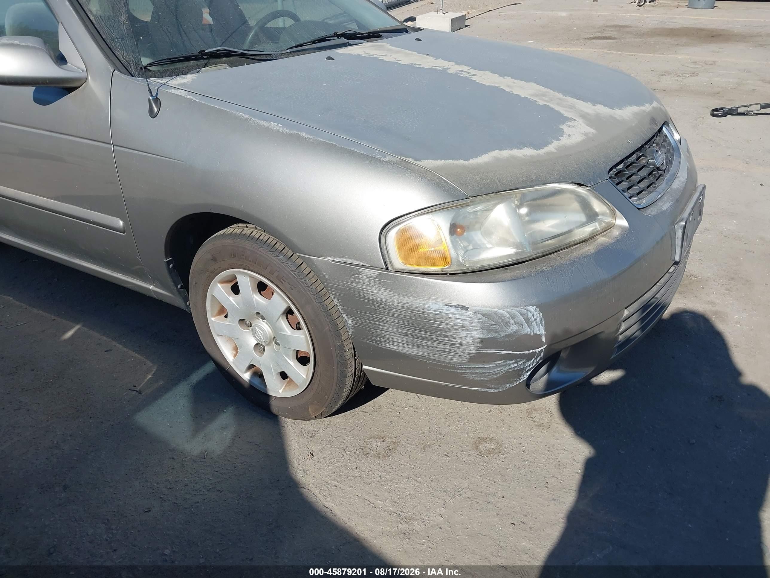 2002 Nissan Sentra Gxe Silver vin: 3N1CB51D12L692011