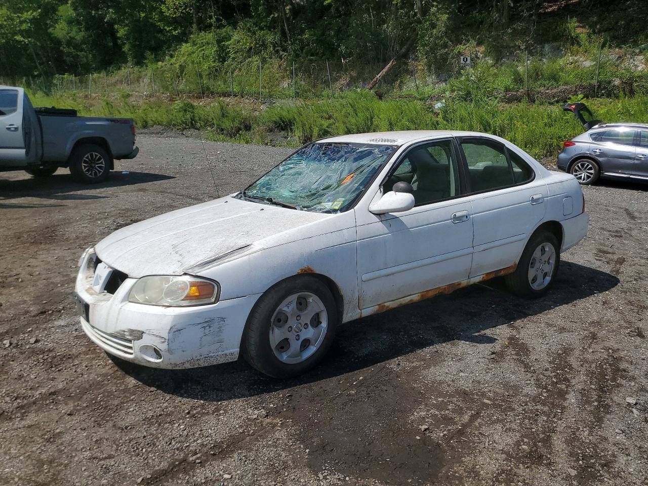 2005 Nissan Sentra 1.8 White vin: 3N1CB51D15L462327