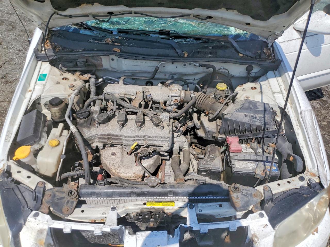2005 Nissan Sentra 1.8 White vin: 3N1CB51D15L462327