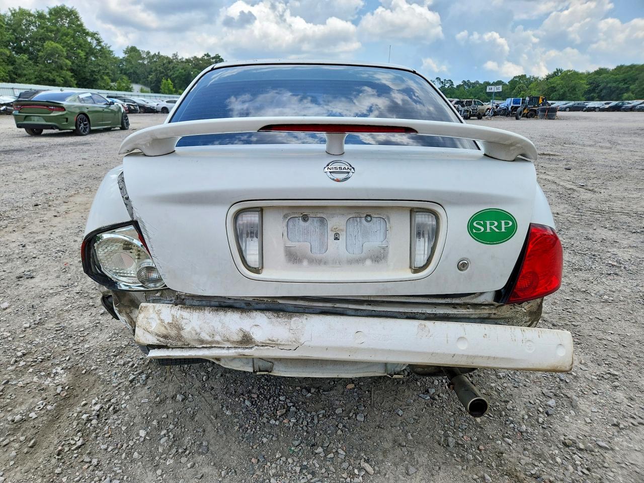 2005 Nissan Sentra 1.8 White vin: 3N1CB51D15L585612