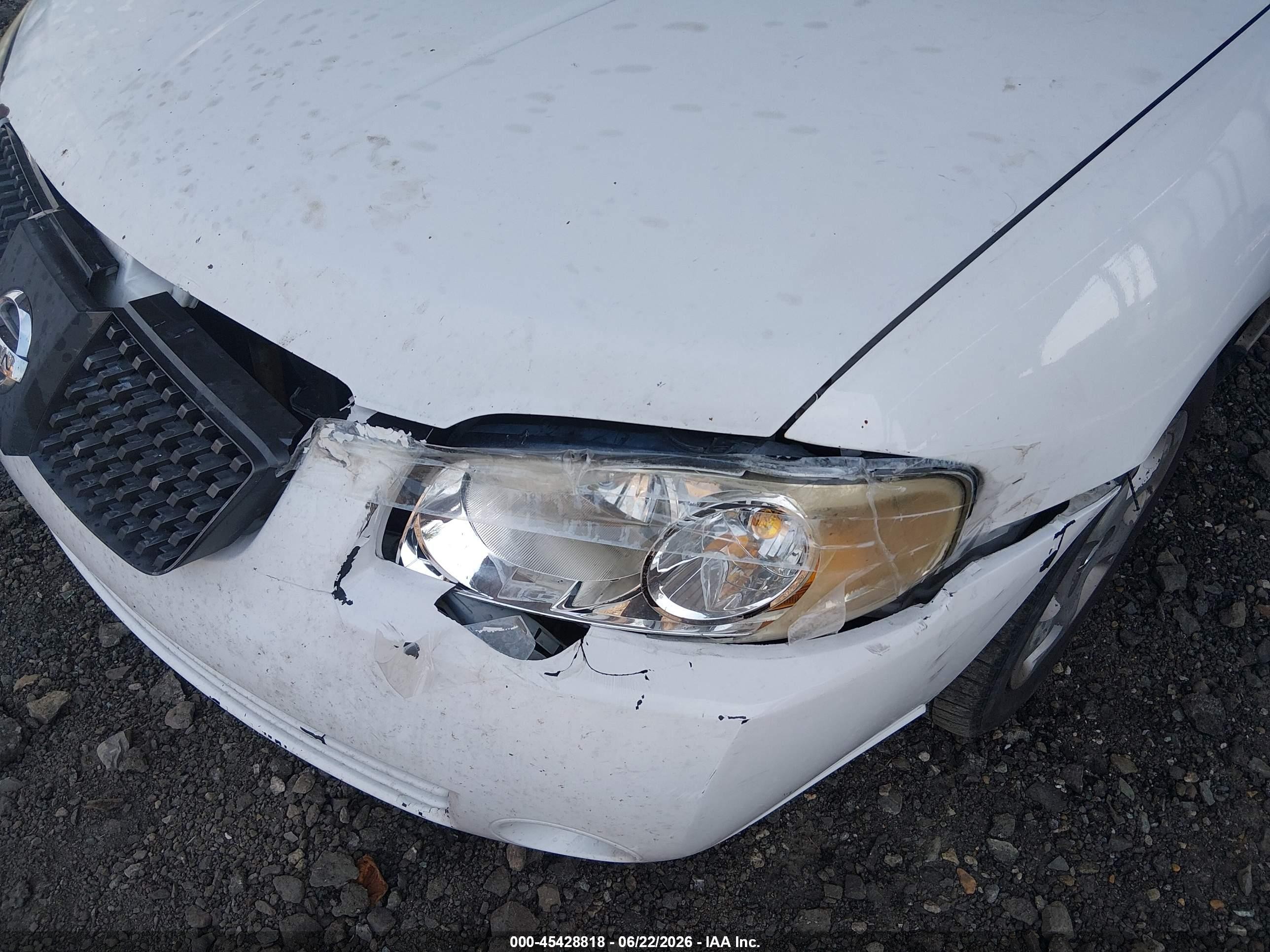 2005 Nissan Sentra 1.8s White vin: 3N1CB51D15L587599