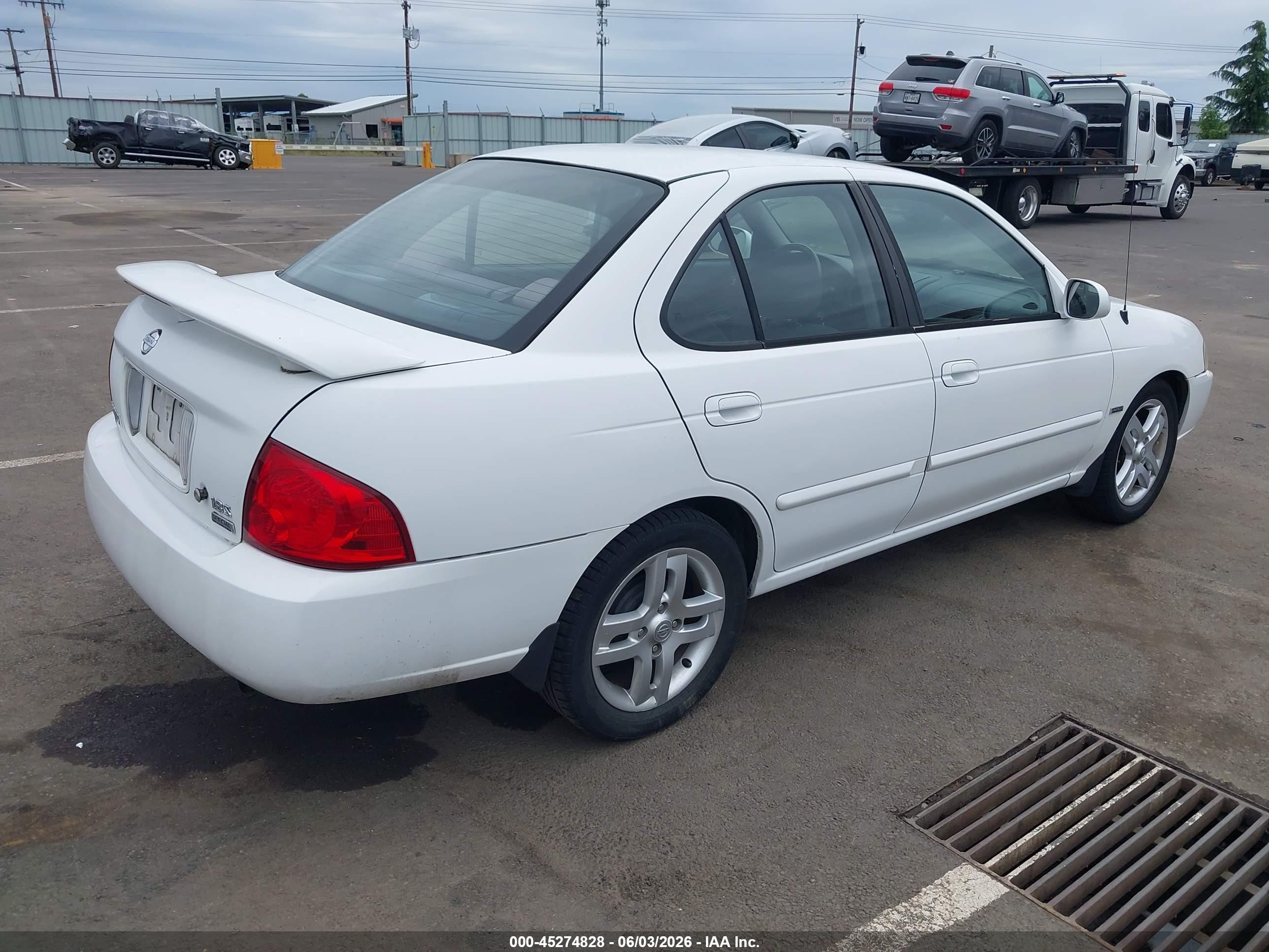 2006 Nissan Sentra 1.8s White vin: 3N1CB51D16L552093