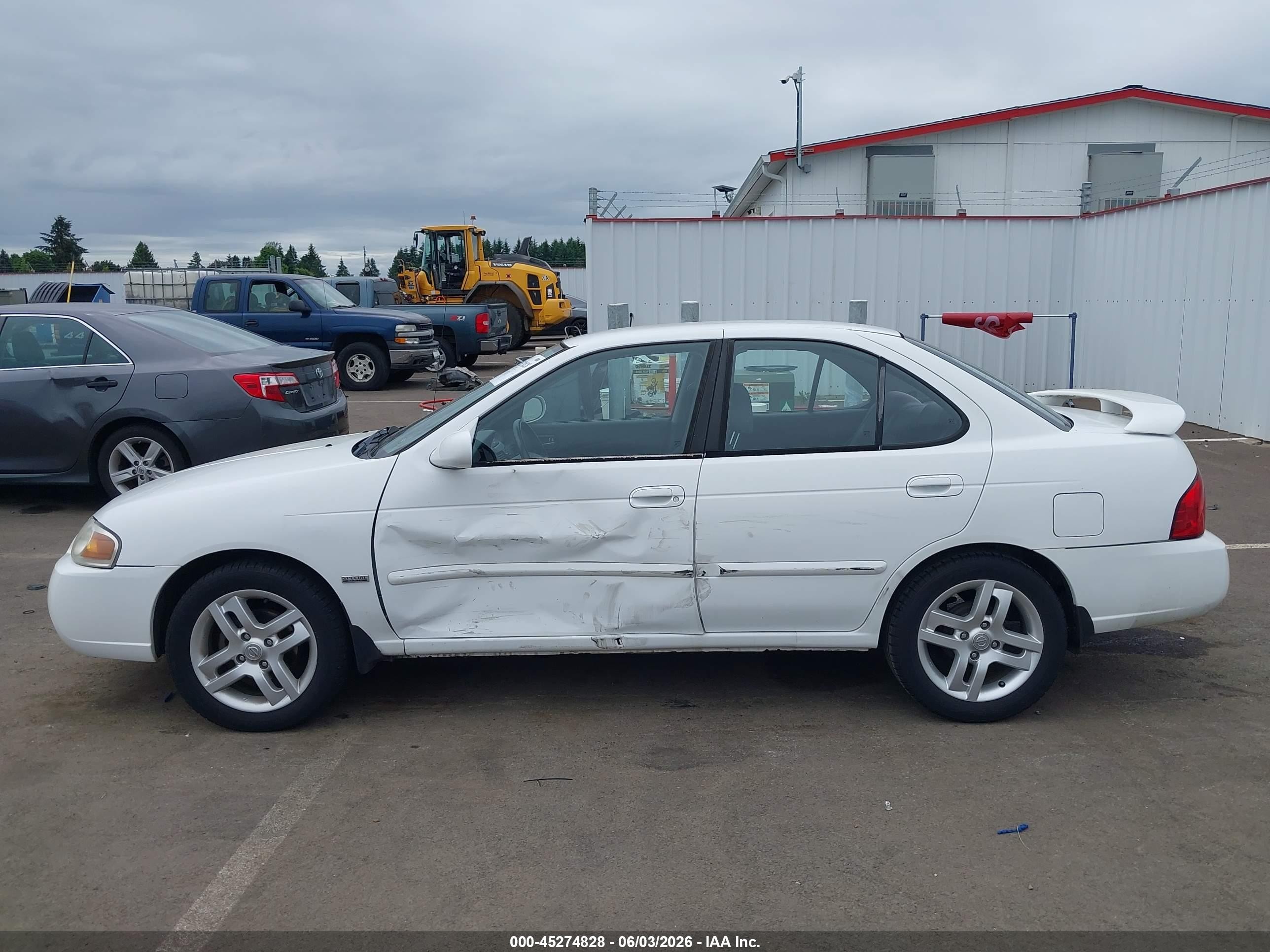 2006 Nissan Sentra 1.8s White vin: 3N1CB51D16L552093