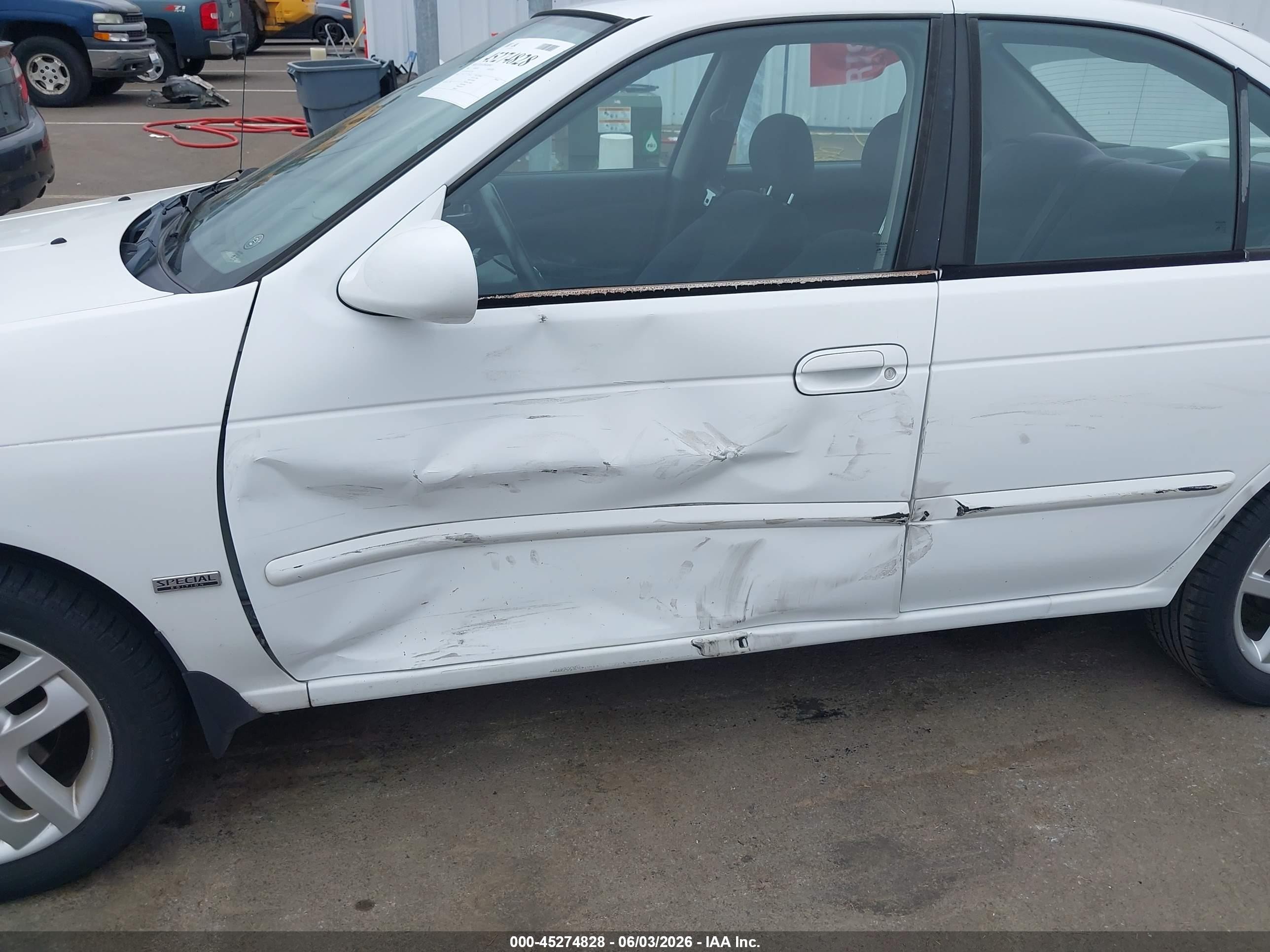 2006 Nissan Sentra 1.8s White vin: 3N1CB51D16L552093