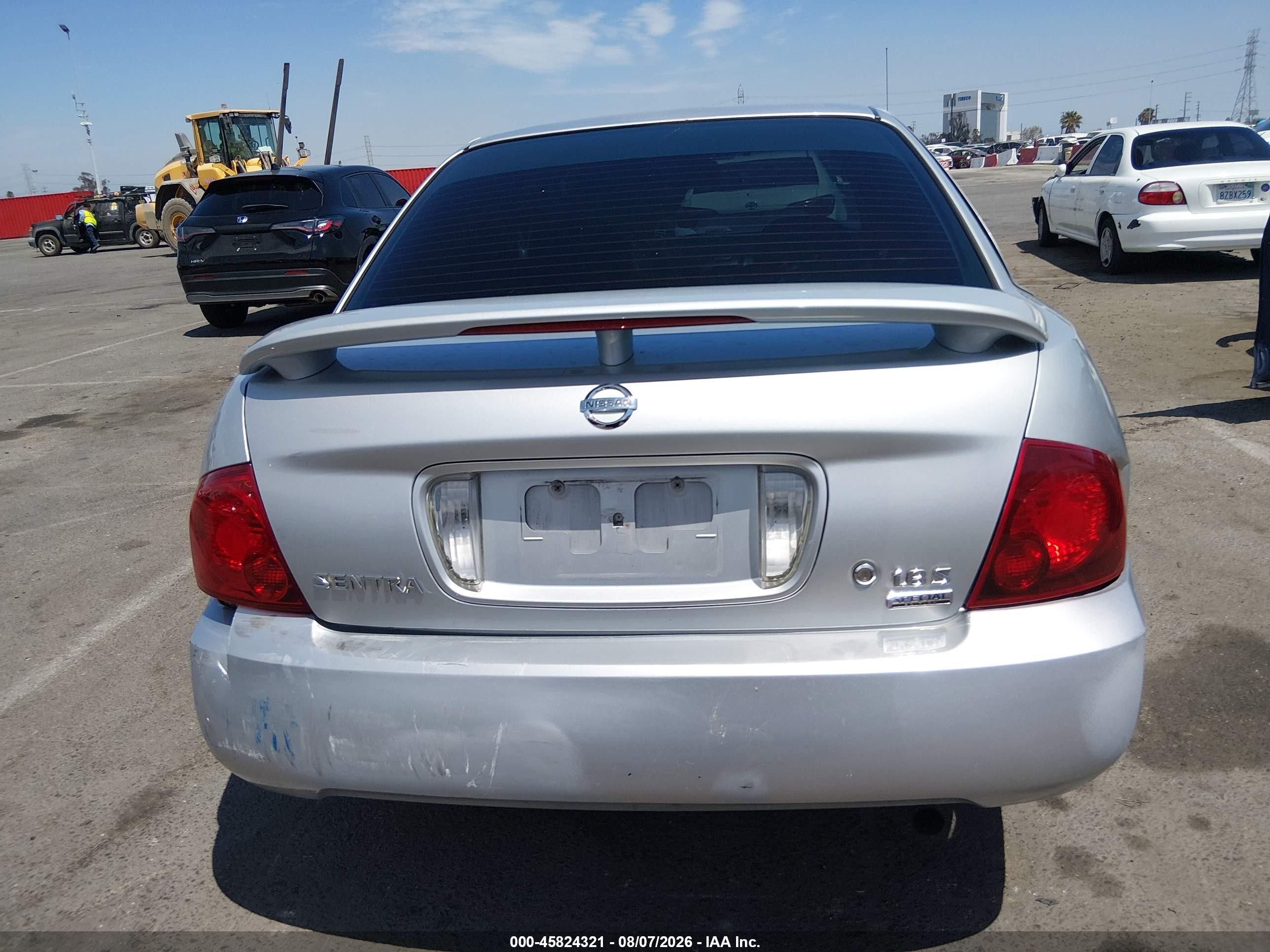 2006 Nissan Sentra 1.8s Silver vin: 3N1CB51D16L573686