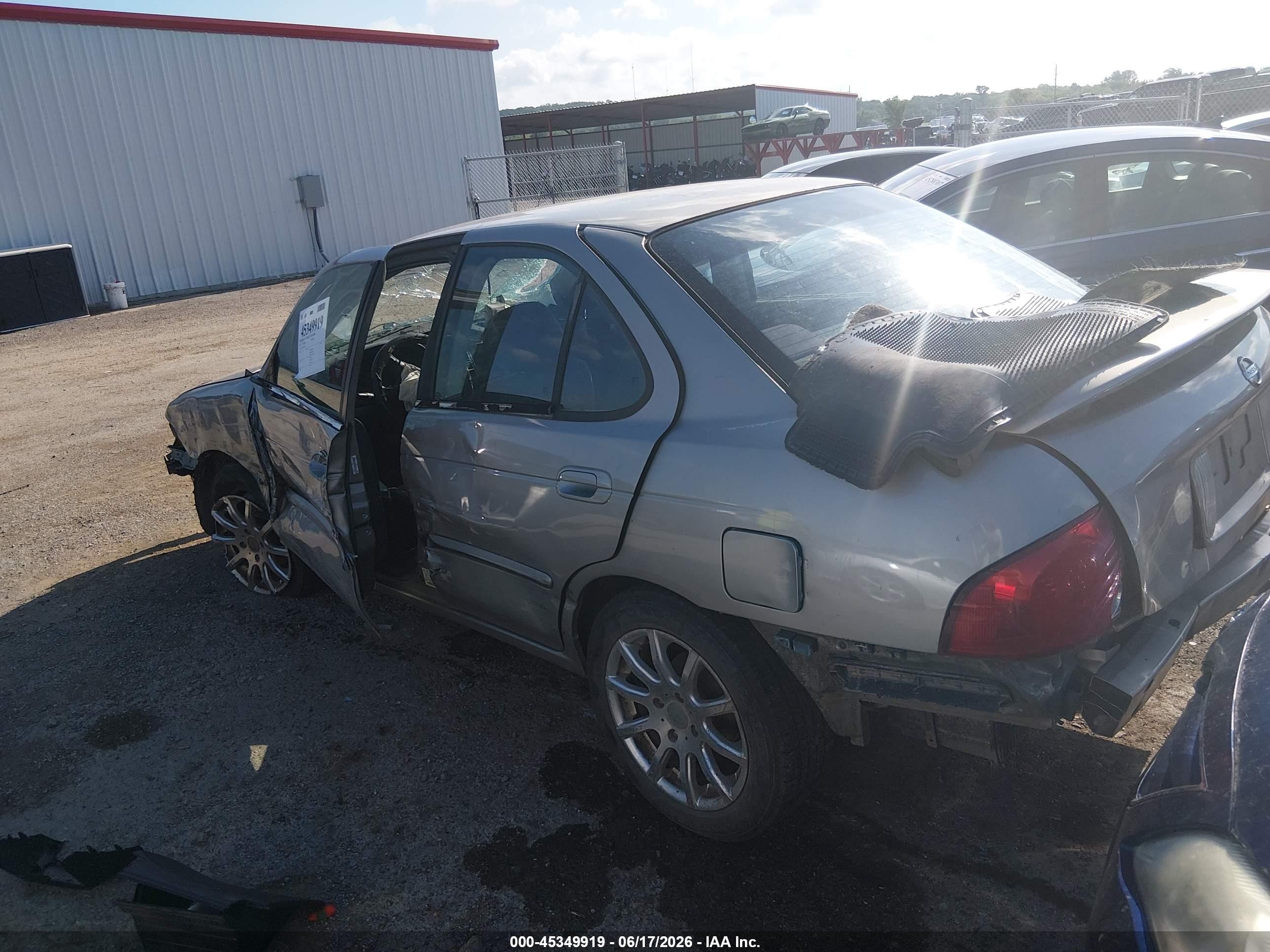 2006 Nissan Sentra 1.8s Серебряный vin: 3N1CB51D16L587345