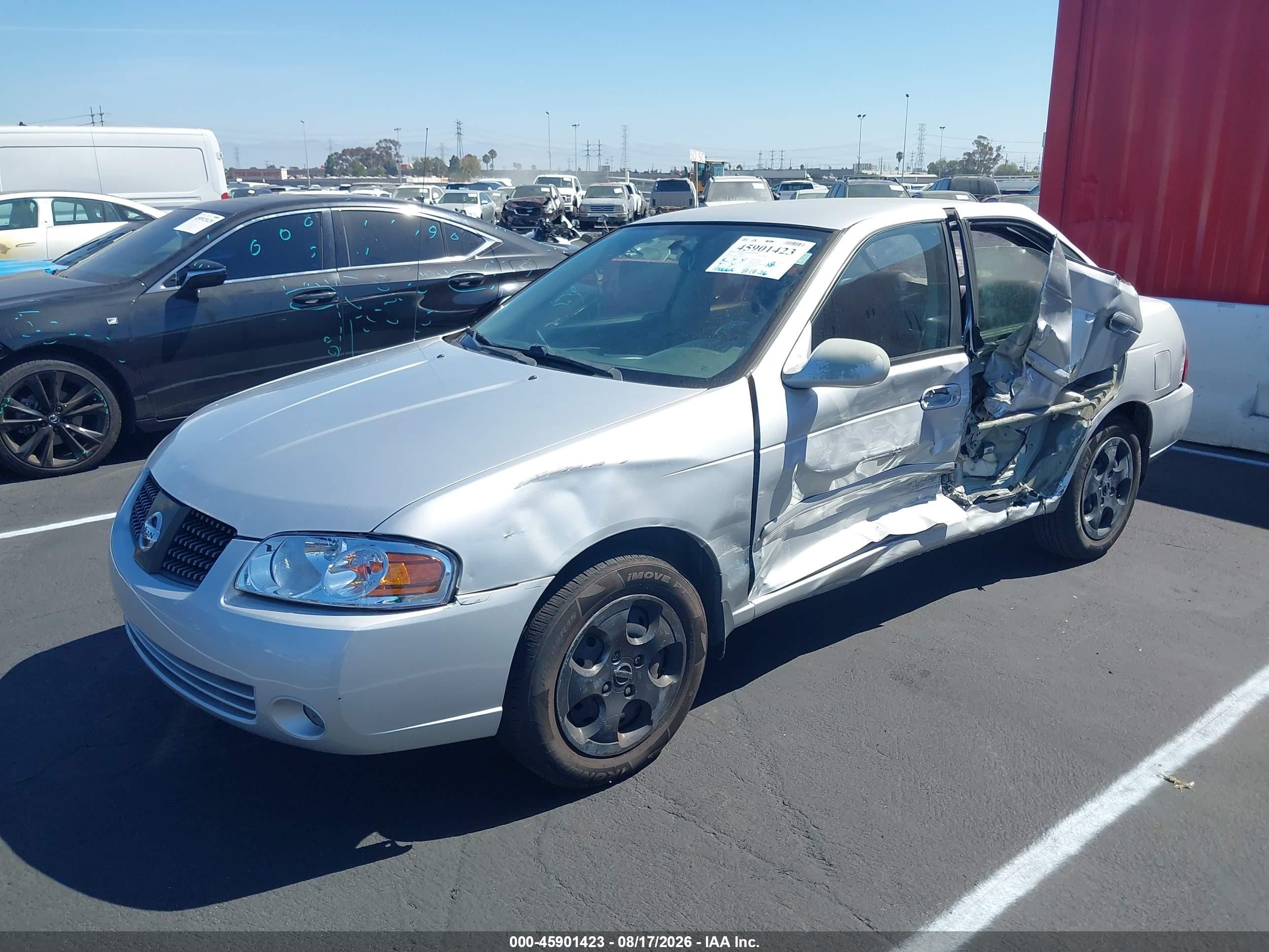 2006 Nissan Sentra 1.8s Silver vin: 3N1CB51D16L628895
