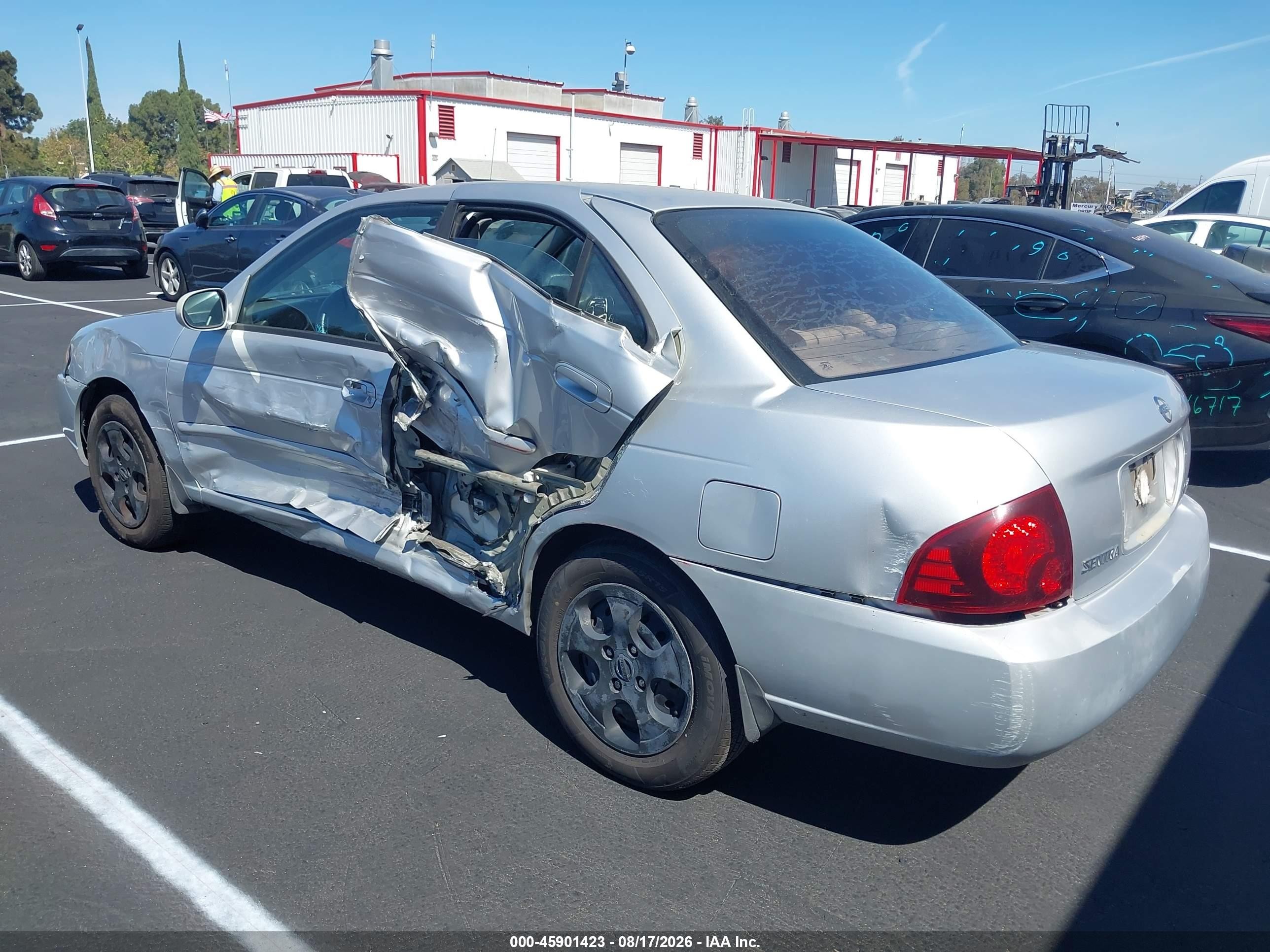2006 Nissan Sentra 1.8s Silver vin: 3N1CB51D16L628895