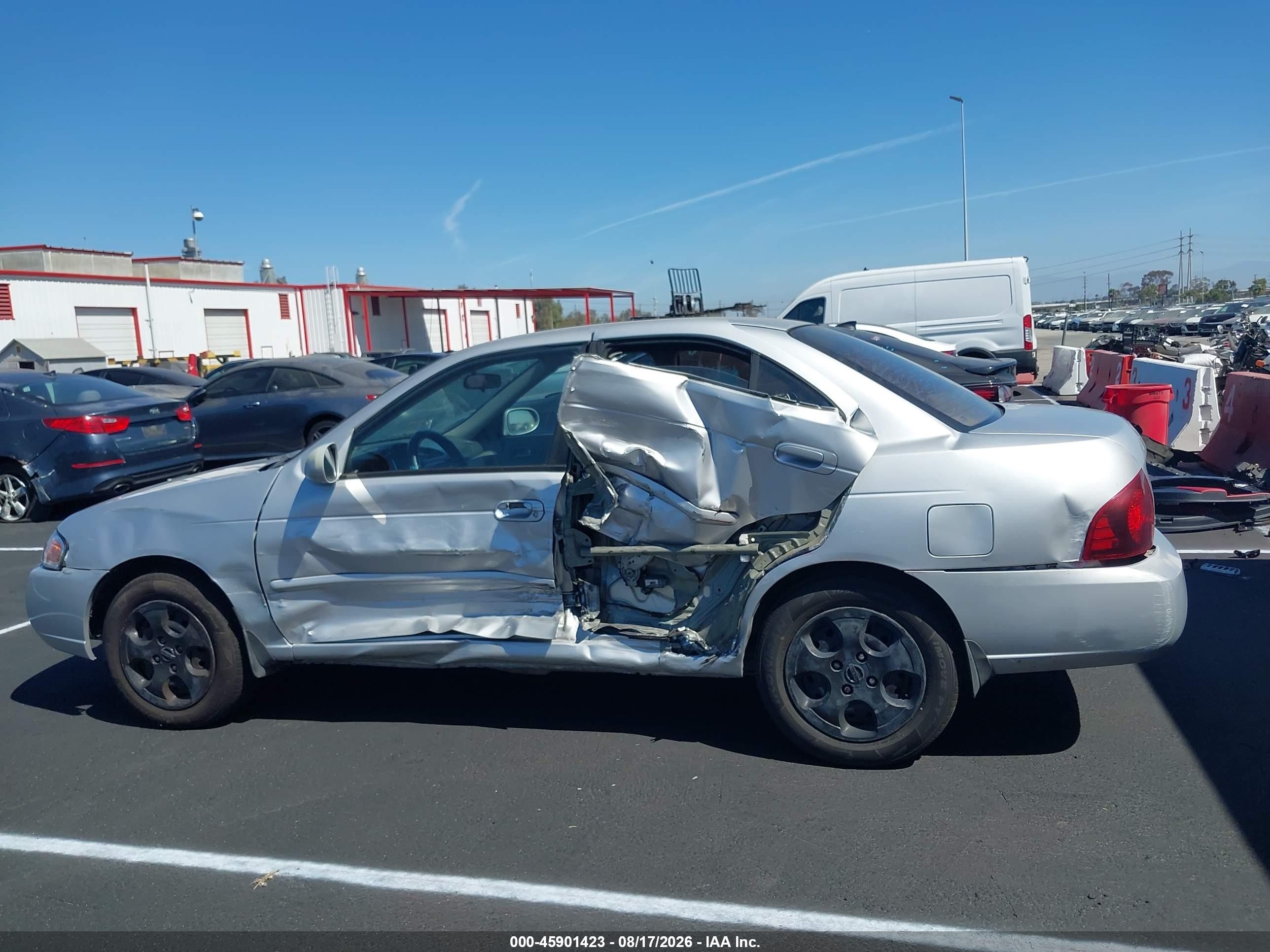 2006 Nissan Sentra 1.8s Silver vin: 3N1CB51D16L628895