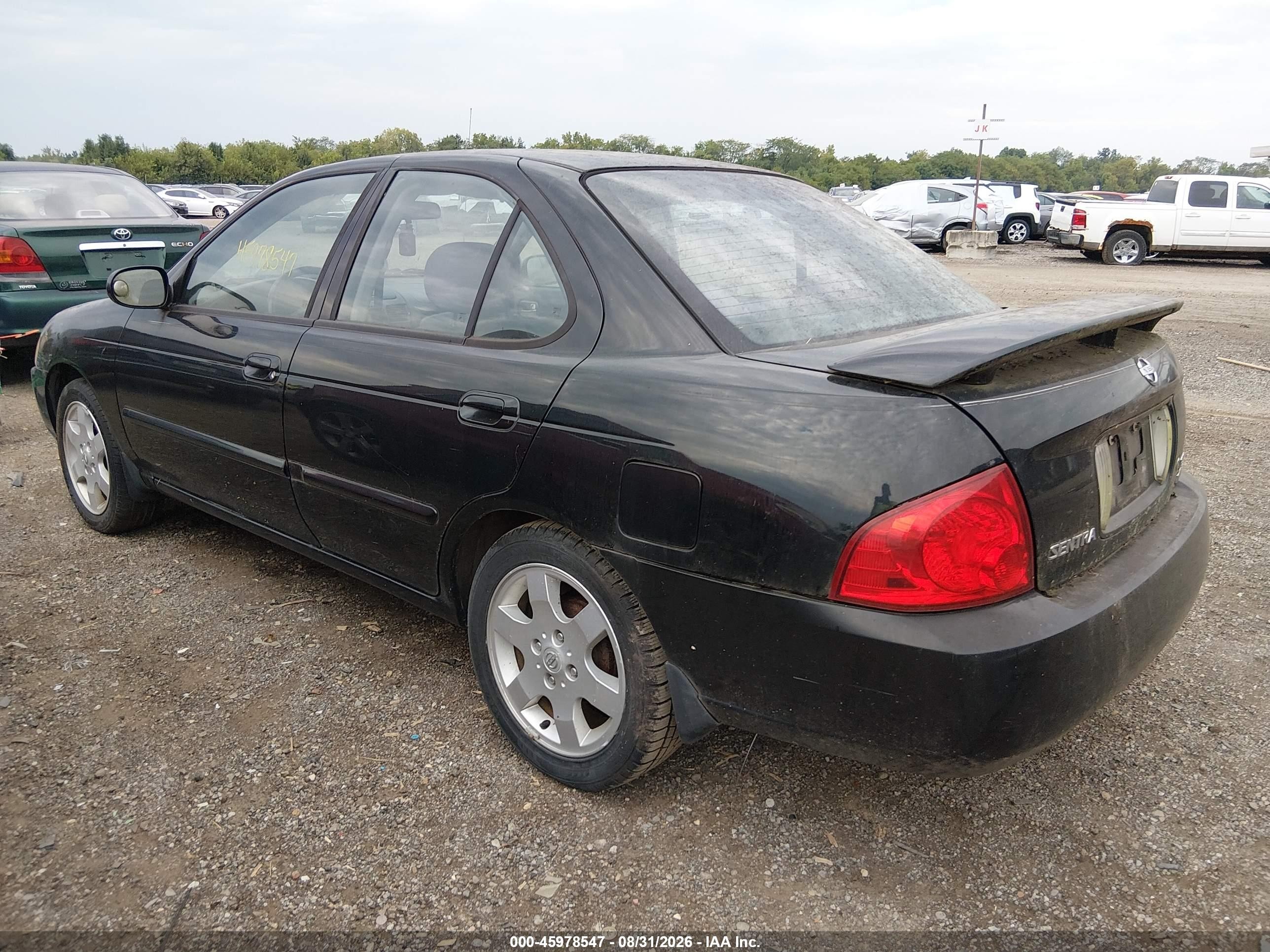 2006 Nissan Sentra 1.8s Черный vin: 3N1CB51D16L629092