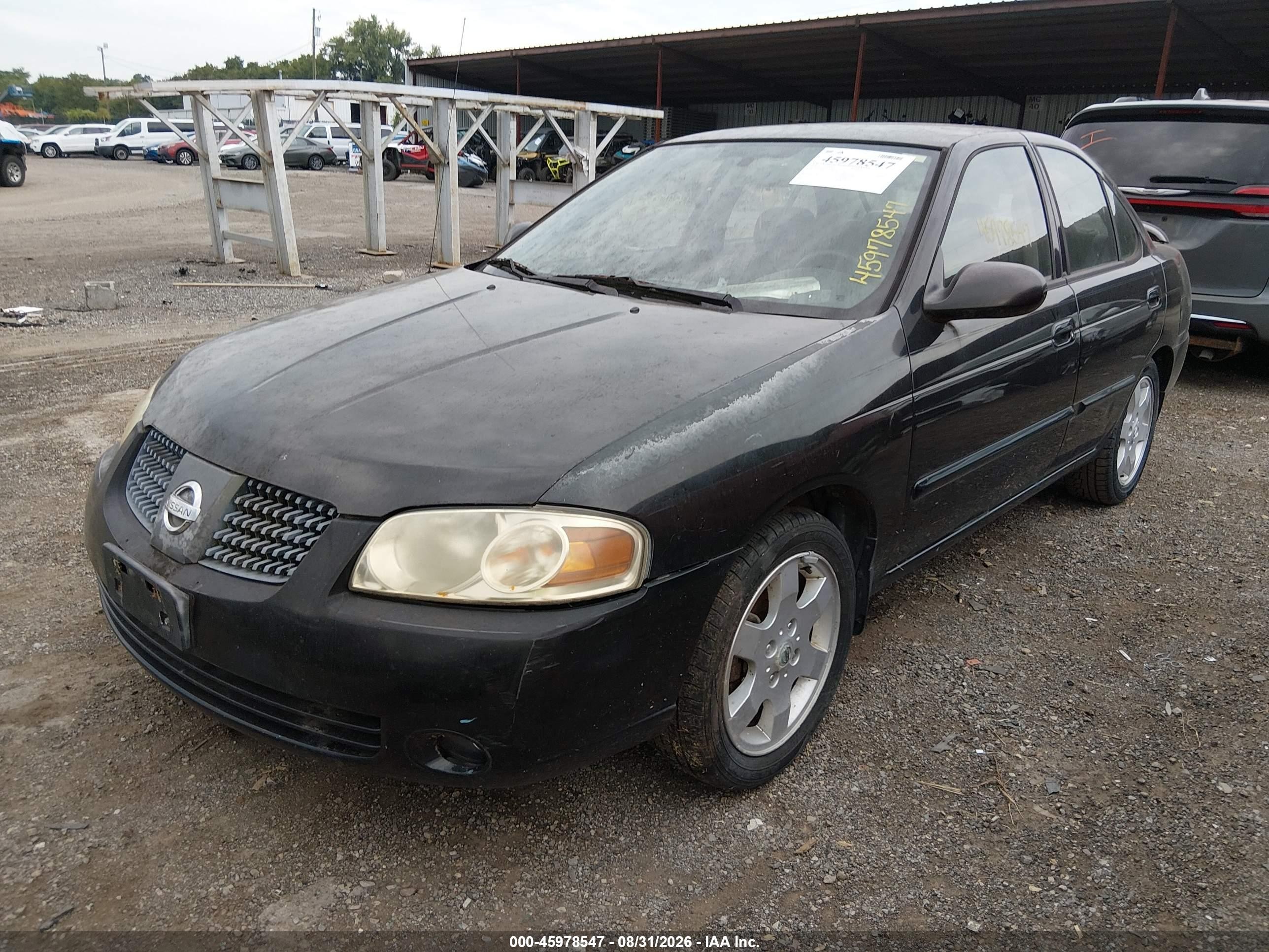 2006 Nissan Sentra 1.8s Черный vin: 3N1CB51D16L629092