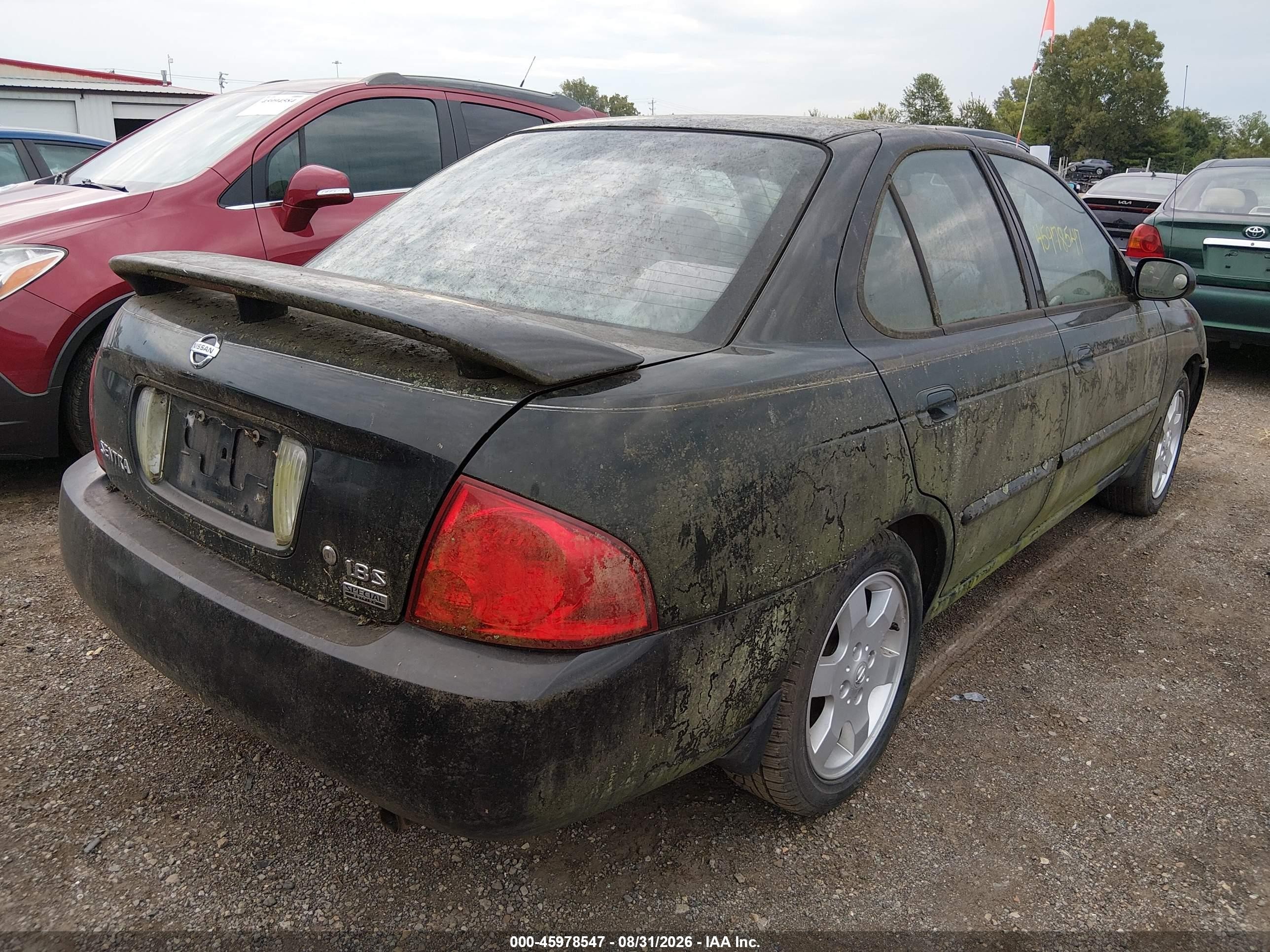 2006 Nissan Sentra 1.8s Черный vin: 3N1CB51D16L629092