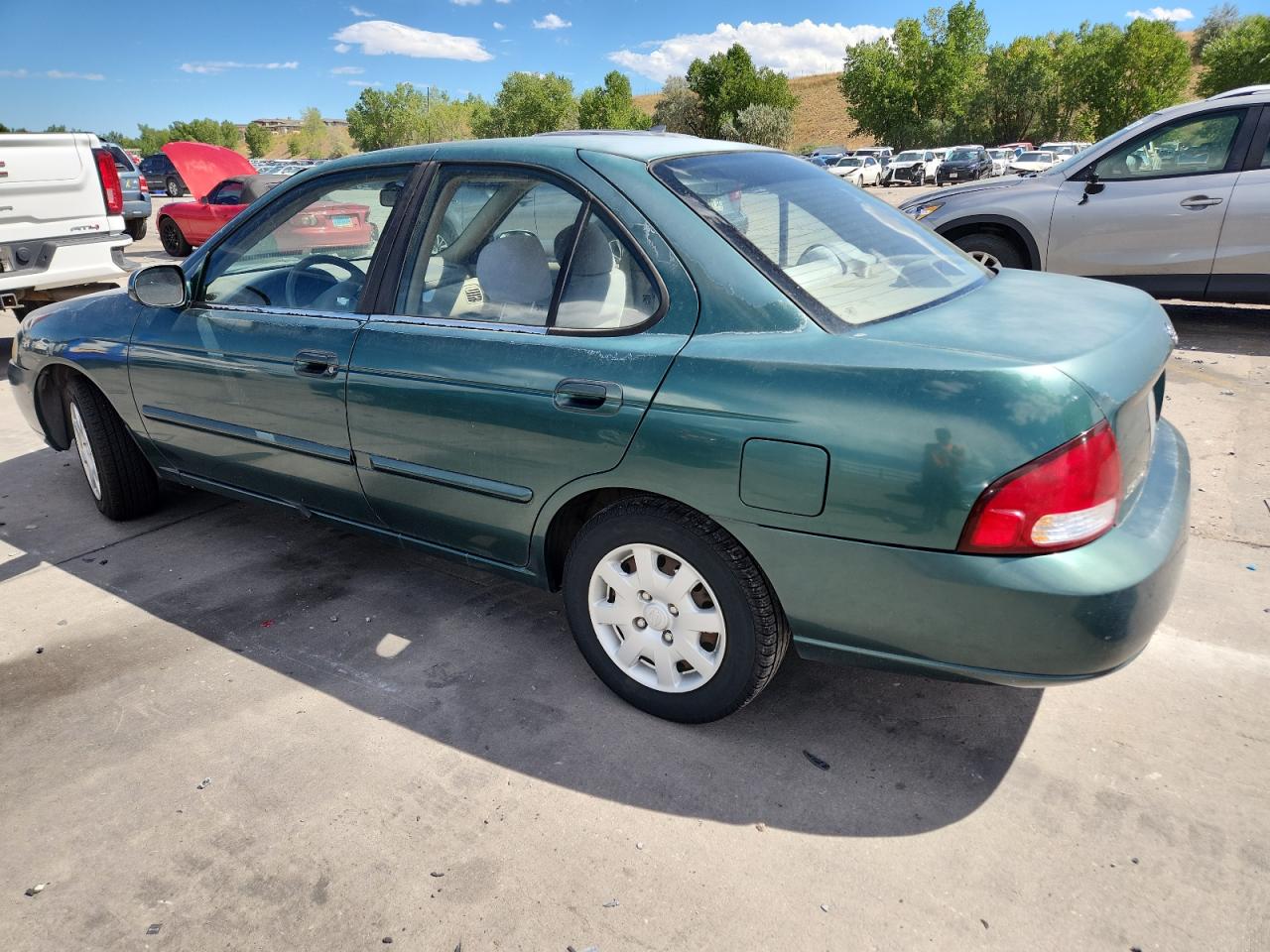 2000 Nissan Sentra Base Green vin: 3N1CB51D1YL347960