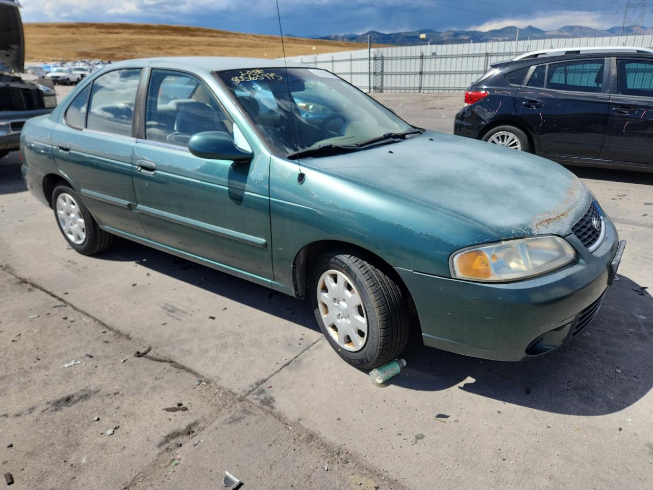 2000 Nissan Sentra Base Green vin: 3N1CB51D1YL347960