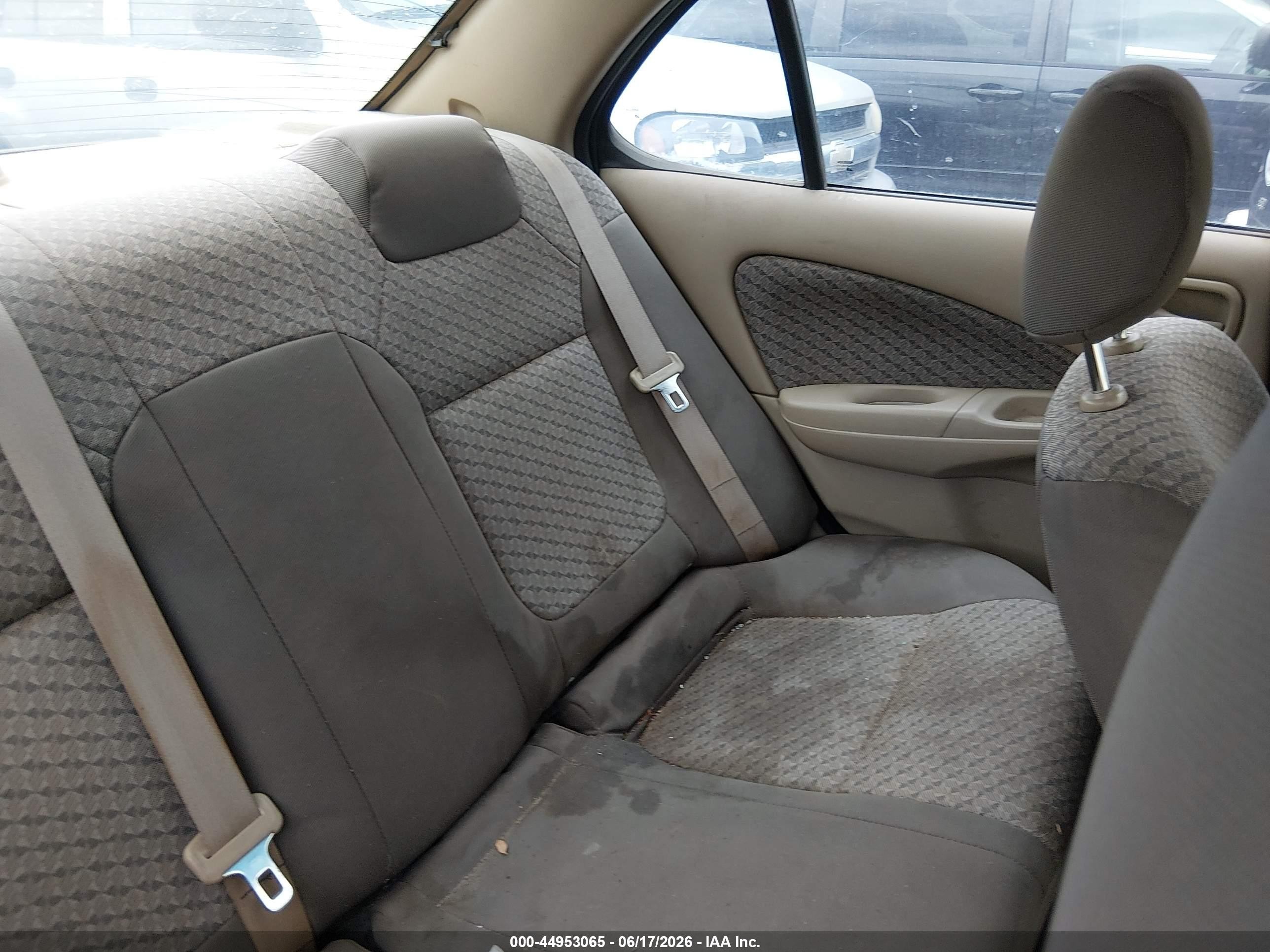 2001 Nissan Sentra Xe Beige vin: 3N1CB51D21L493130