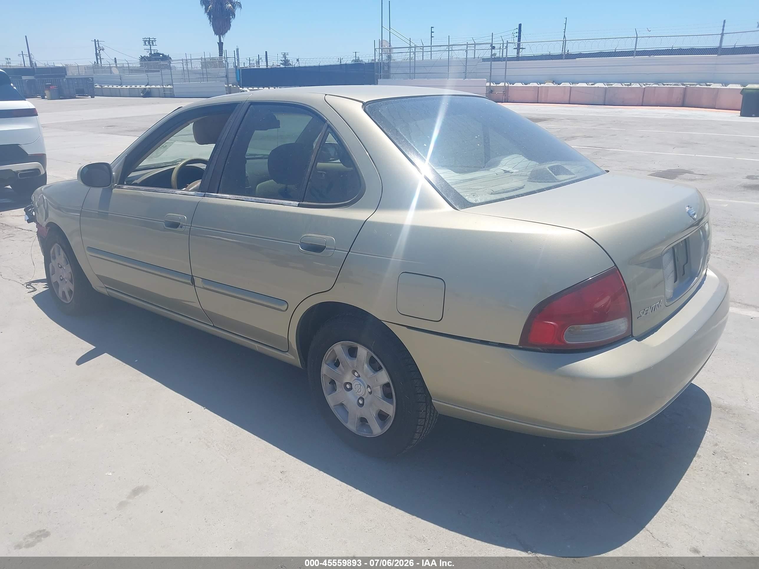 2002 Nissan Sentra Gxe Champagne vin: 3N1CB51D22L600422