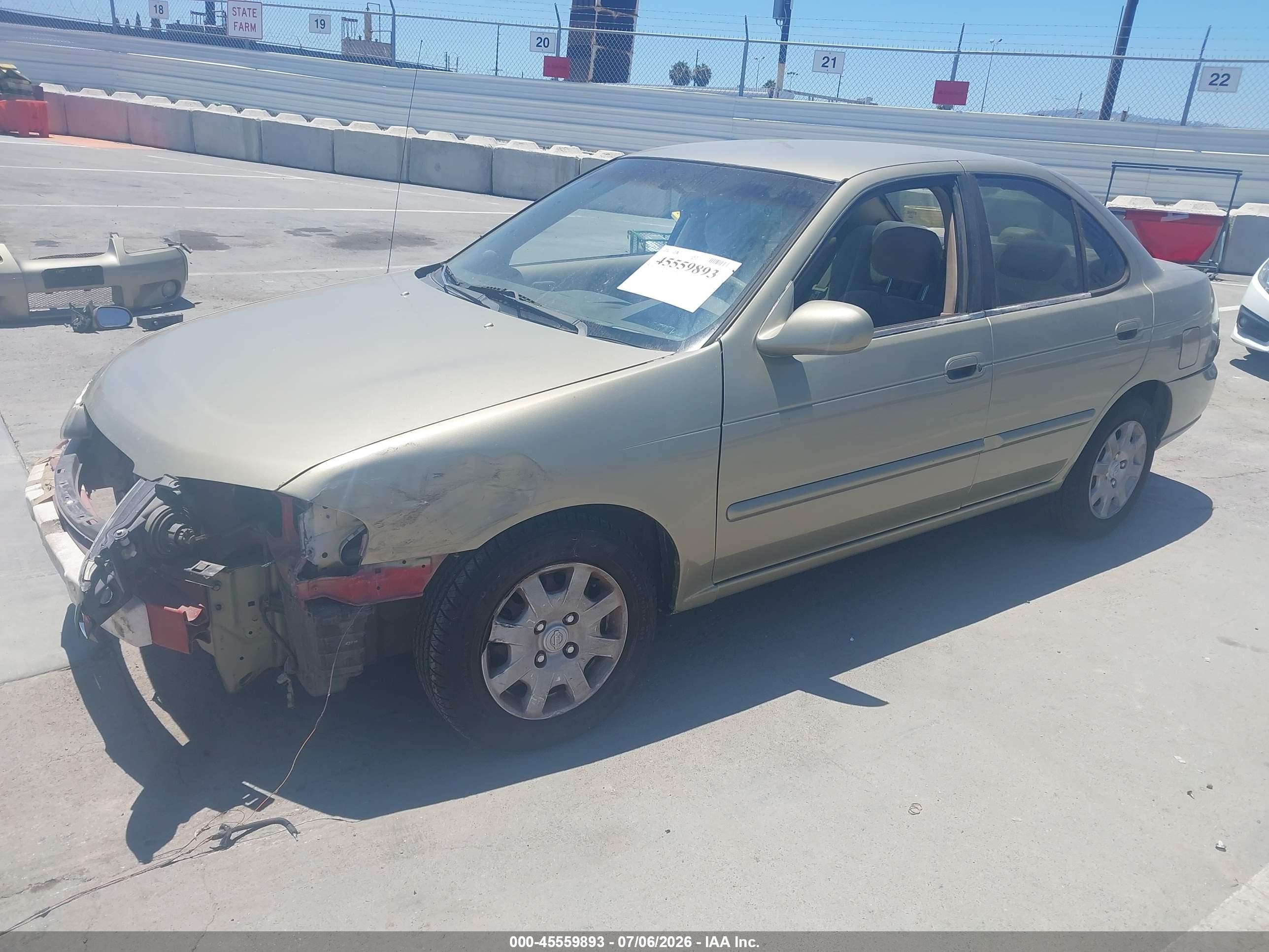 2002 Nissan Sentra Gxe Champagne vin: 3N1CB51D22L600422