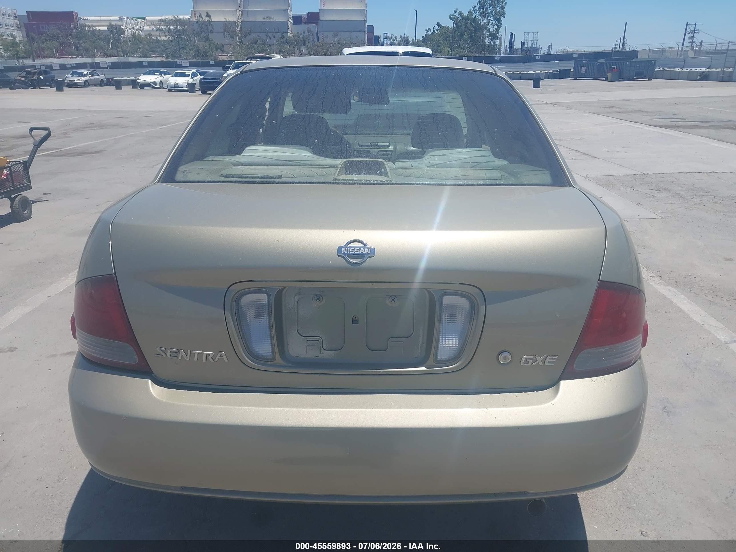 2002 Nissan Sentra Gxe Champagne vin: 3N1CB51D22L600422