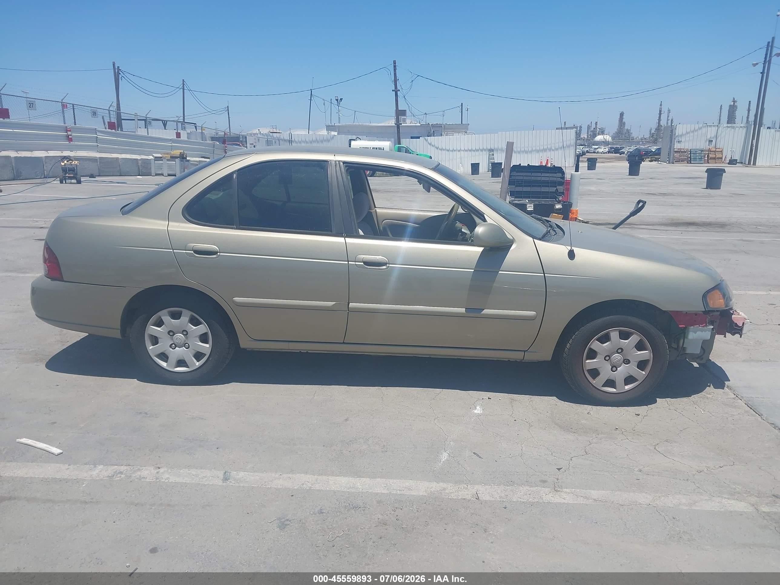 2002 Nissan Sentra Gxe Champagne vin: 3N1CB51D22L600422