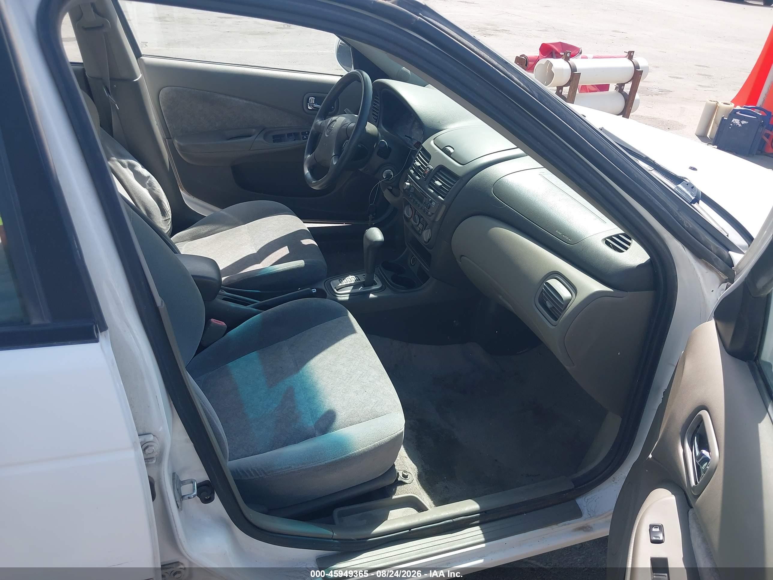 2002 Nissan Sentra Gxe White vin: 3N1CB51D22L602686