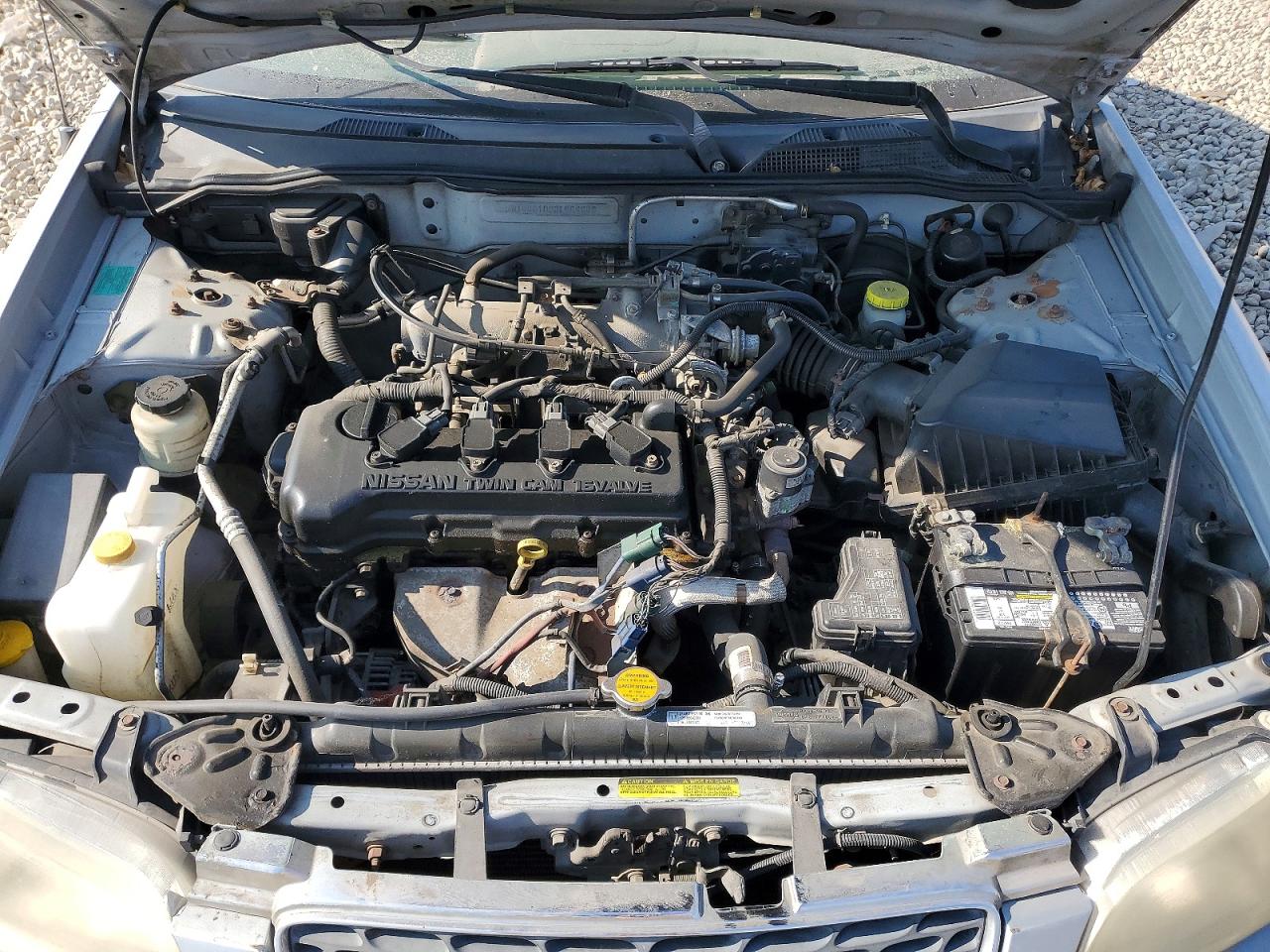 2002 Nissan Sentra Xe Silver vin: 3N1CB51D22L684838