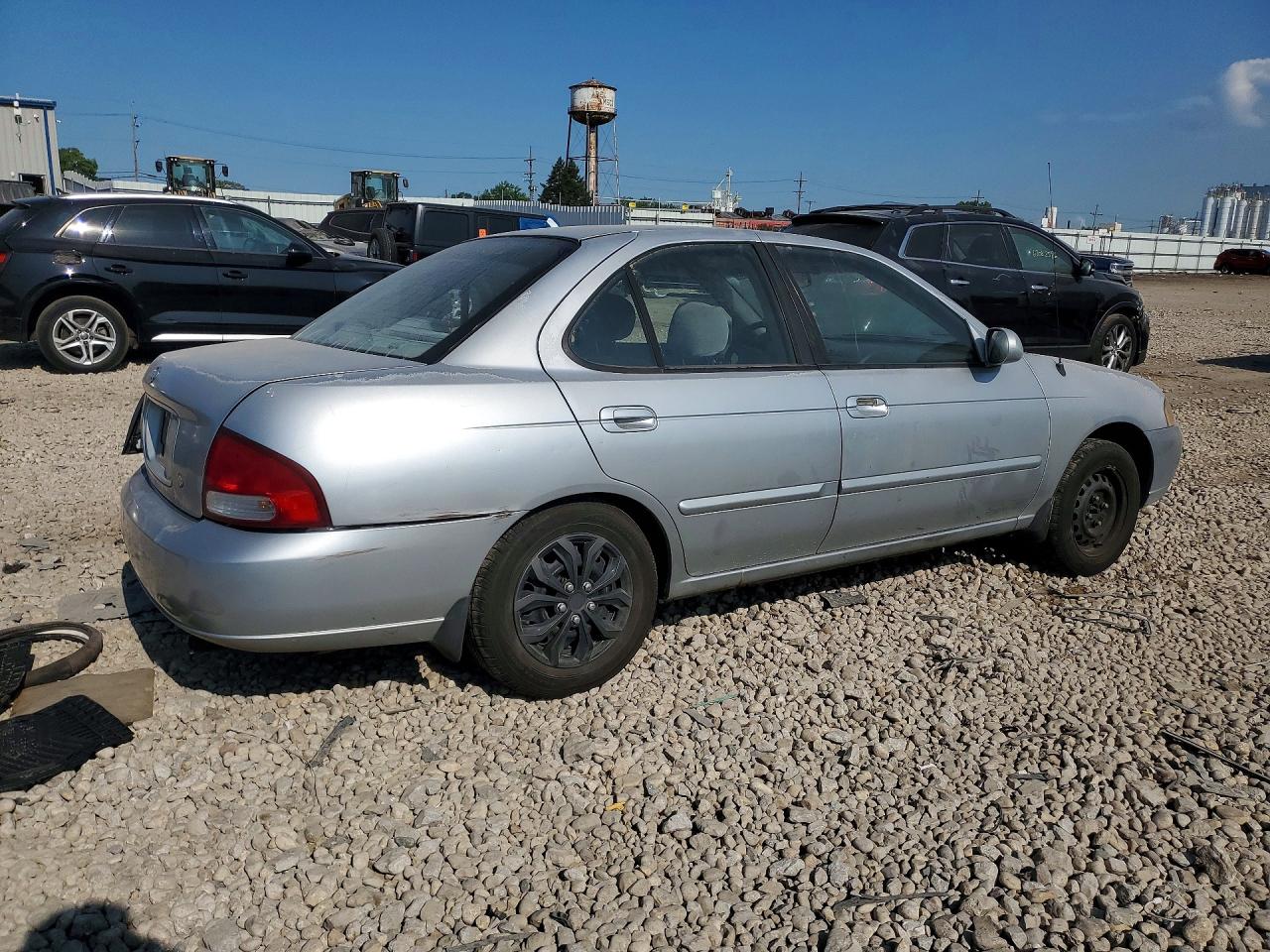 2002 Nissan Sentra Xe Silver vin: 3N1CB51D22L684838