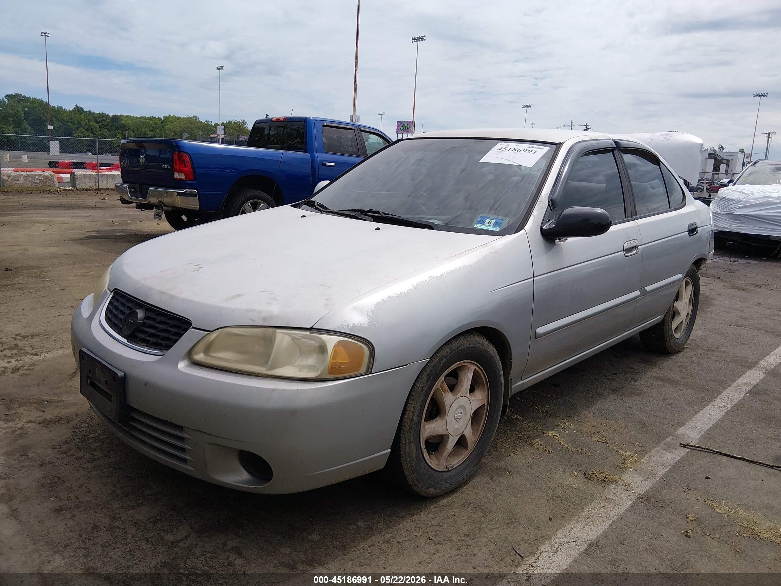 2003 Nissan Sentra Gxe Silver vin: 3N1CB51D23L708508