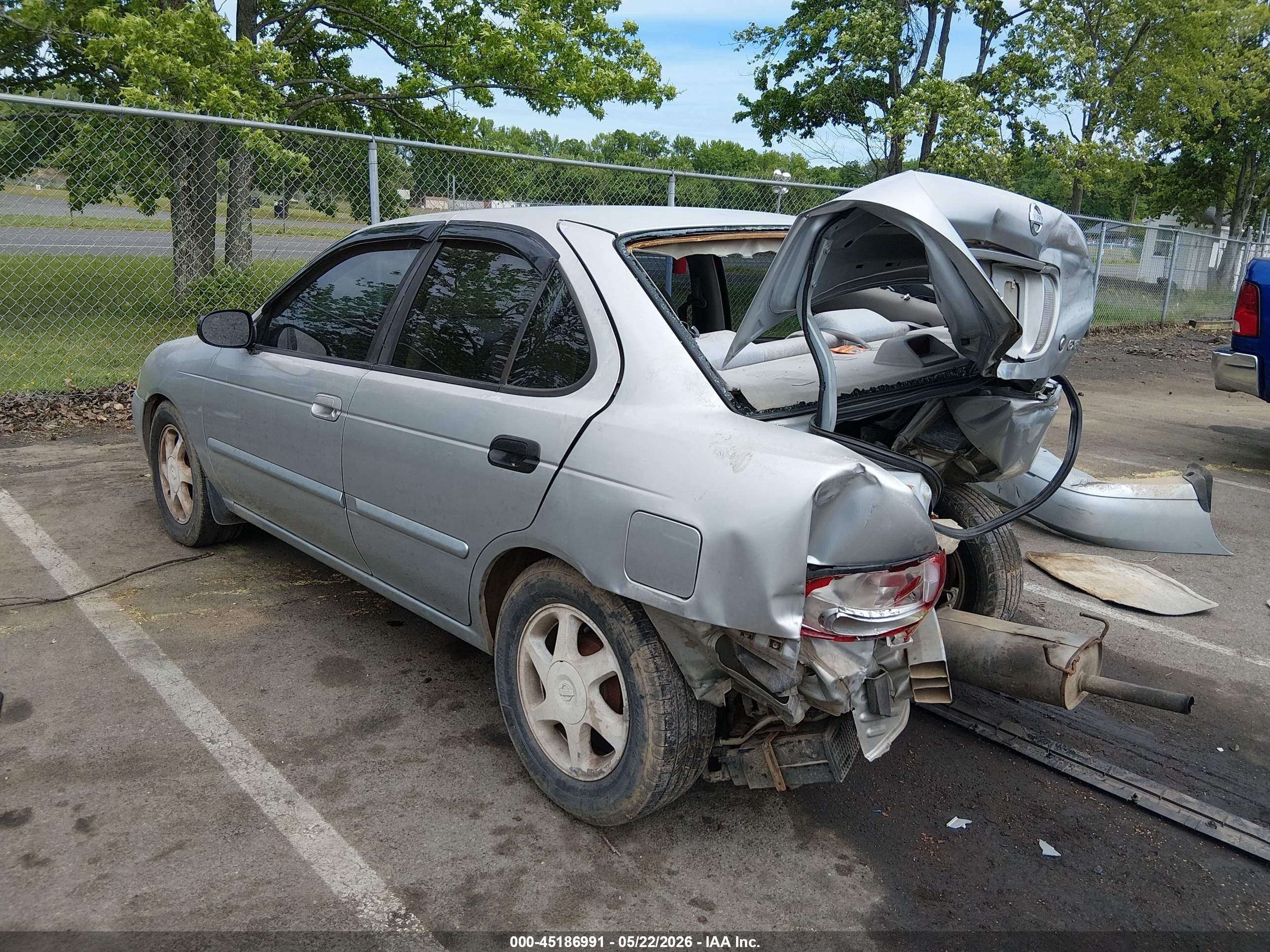 2003 Nissan Sentra Gxe Silver vin: 3N1CB51D23L708508